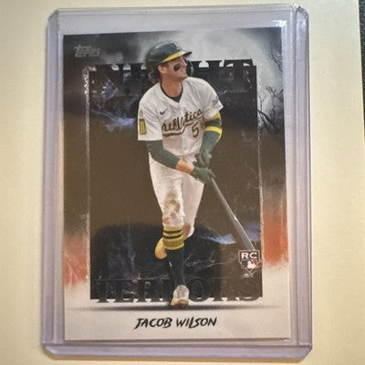 Topps 2025 Update Series Night Terrors NT-11 Jacob Wilson Oakland Athletics RC