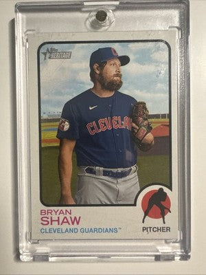 Bryan Shaw 2022 Topps Heritage High Number SP #401 - Cleveland Guardians