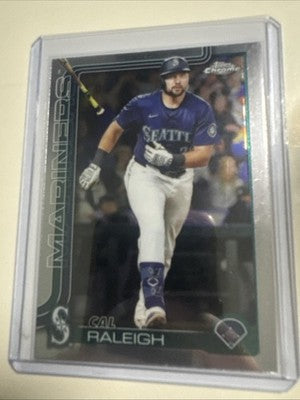2025 TOPPS CHROME UPDATE CAL RALEIGH BASE #USC-45 SEATTLE MARINERS