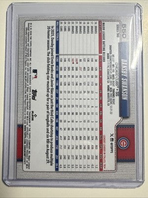 2026 Topps Series 2 Dansby Swanson Rainbow Foil #550 Chicago Cubs