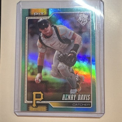 Topps 2026 75th Anniversary Henry Davis Pirates Aqua Foil