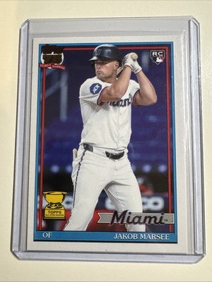 2026 Topps Series2 Baseball  Topps 91B2-45 Jakob Marsee Rookie Cup Miami Marlins