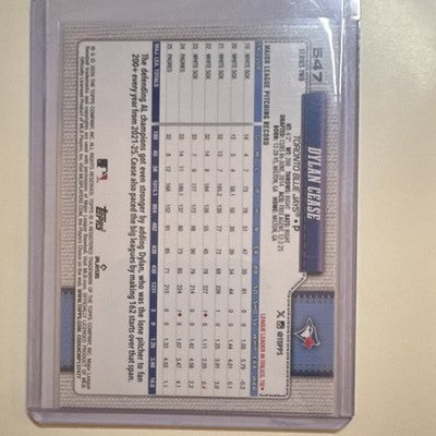 Topps 2026 Dylan Cease Diamante Parallel #547