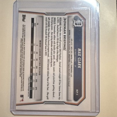Bowman 2026 Max Clark #BCP-2 MOJO REFRACTOR