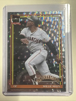2026 Topps Series 2 Willie Mays 1991 Baseball Crackle Foil #91B2-17 Giants HOF