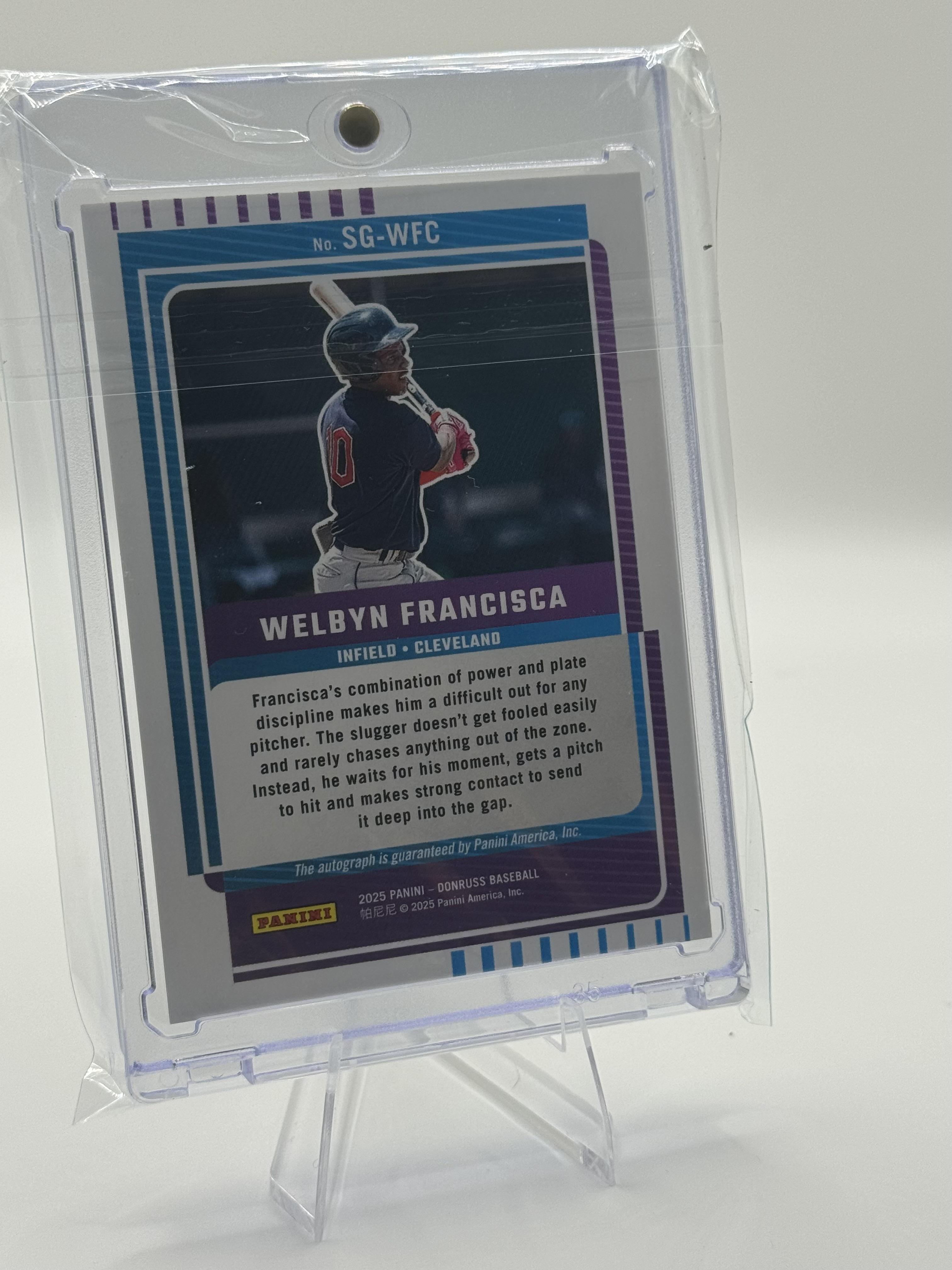 2025 Donruss #SG-WFC Welbyn Francisca Signature Series