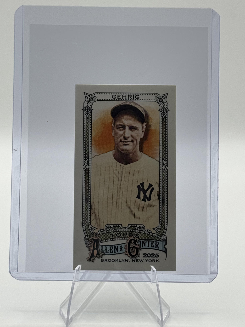 2025 Topps Allen & Ginter #6 Lou Gehrig Mini A & G Back