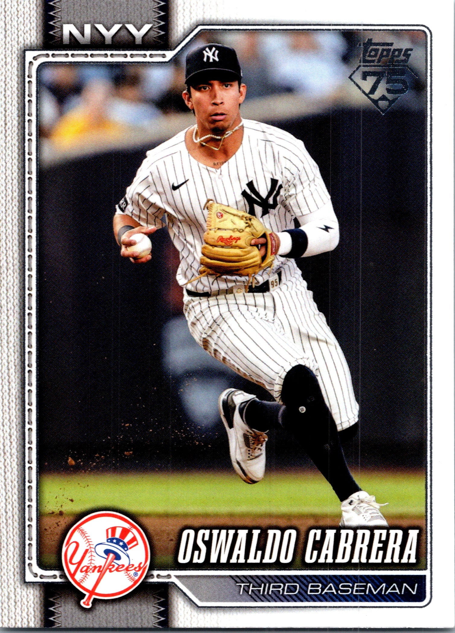 2026 Topps Oswaldo Cabrera #490 Base Card New York Yankees Near Mint or Better