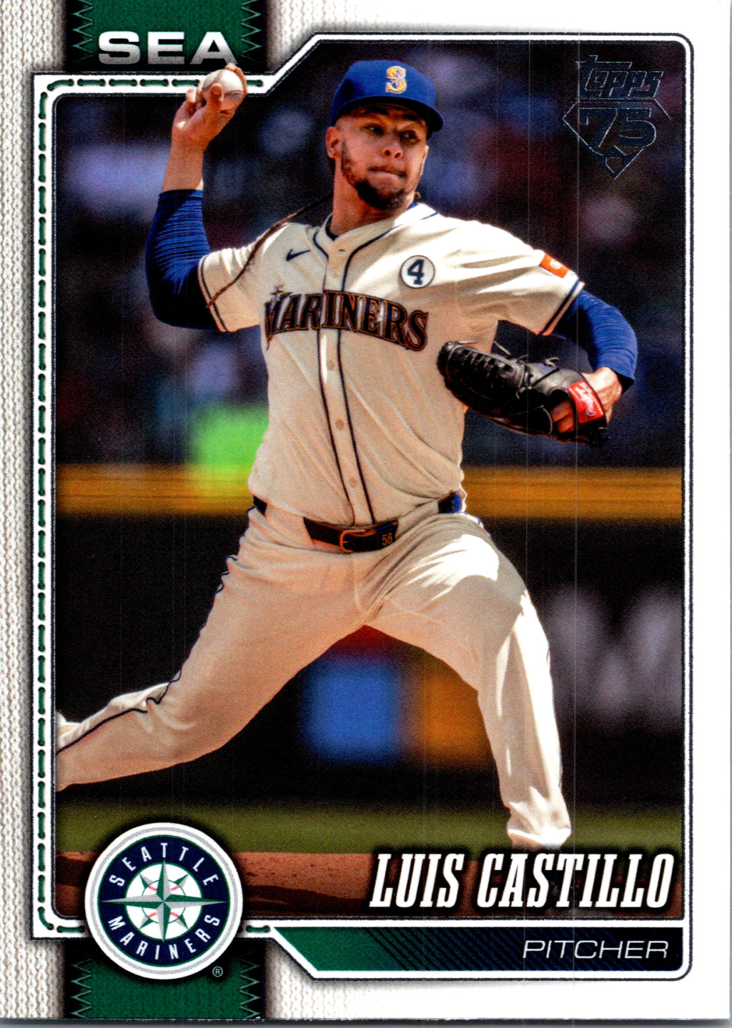 2026 Topps Luis Castillo #507 Base Card Seattle Mariners Near Mint or Better