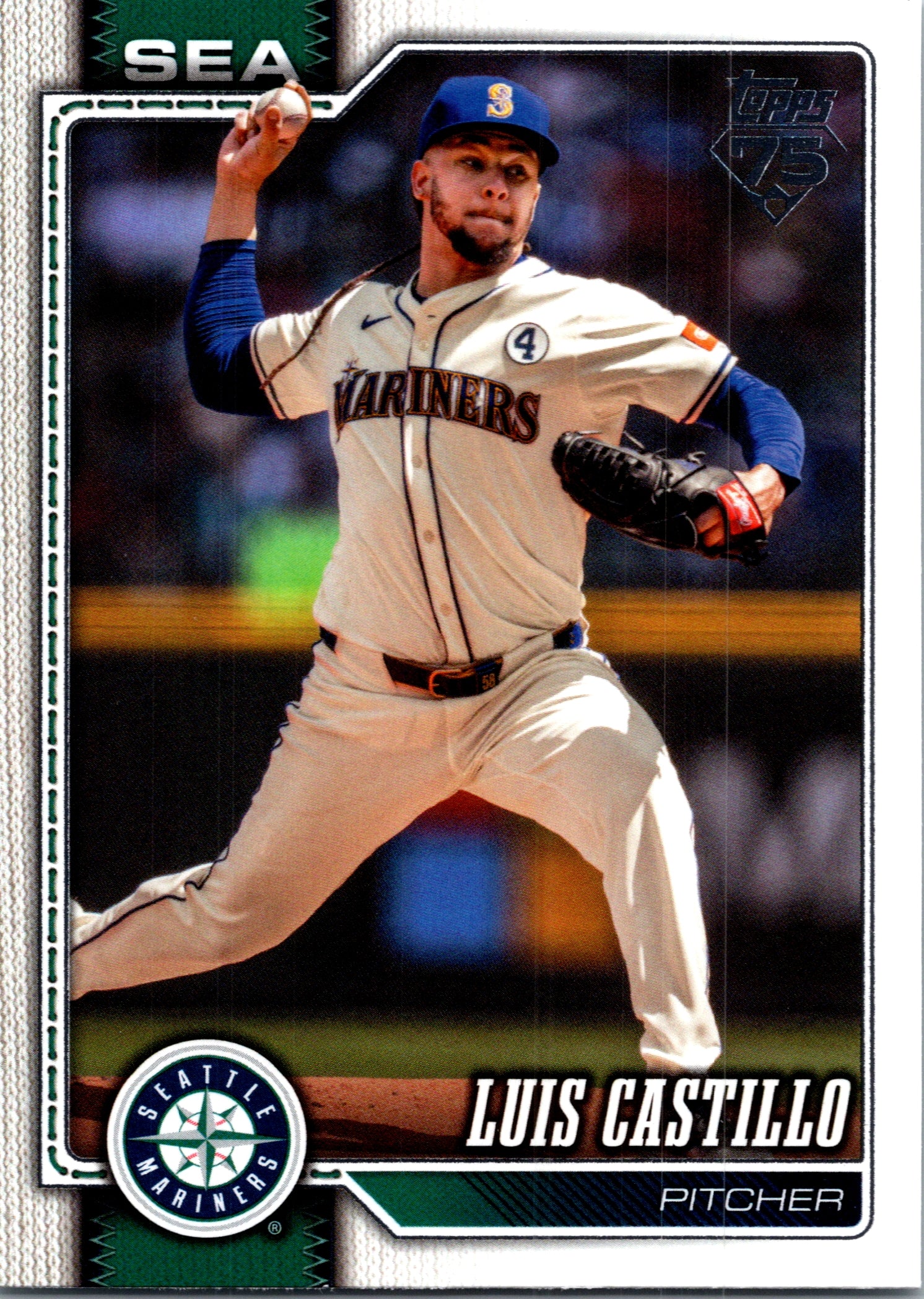 2026 Topps Luis Castillo #507 Base Card Seattle Mariners Near Mint or Better