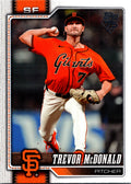 2026 Topps Trevor McDonald #466 Base Card San Francisco Giants Near Mint