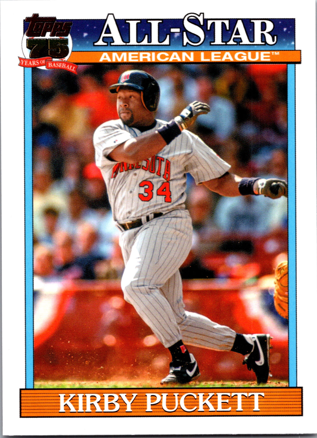 2026 Topps #91AS-45 Kirby Puckett 1991 Topps Baseball 35th Anniversary All-Stars