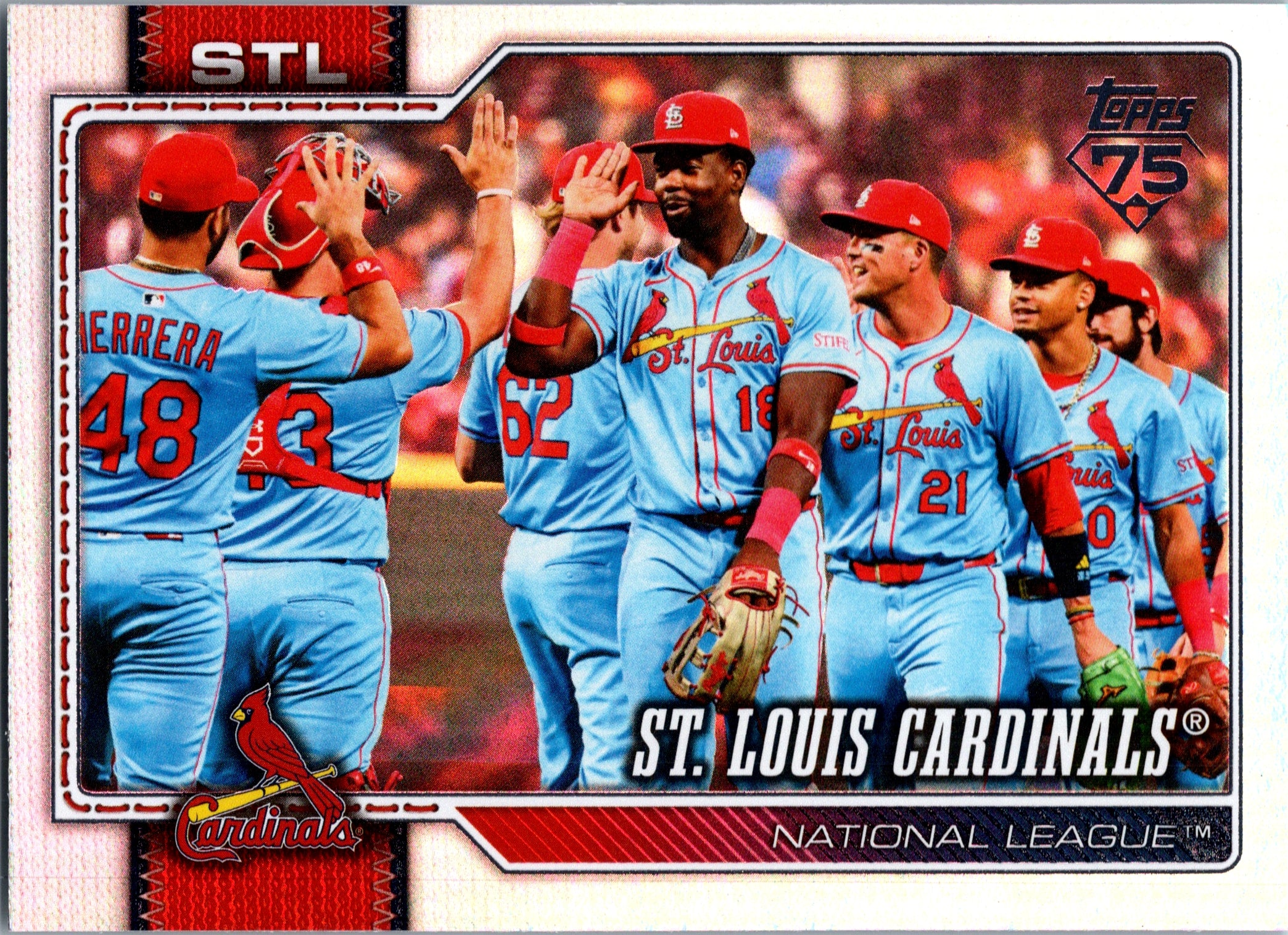 2026 Topps St. Louis Cardinals #353 Rainbow Foil St. Louis Cardinals Near Mint