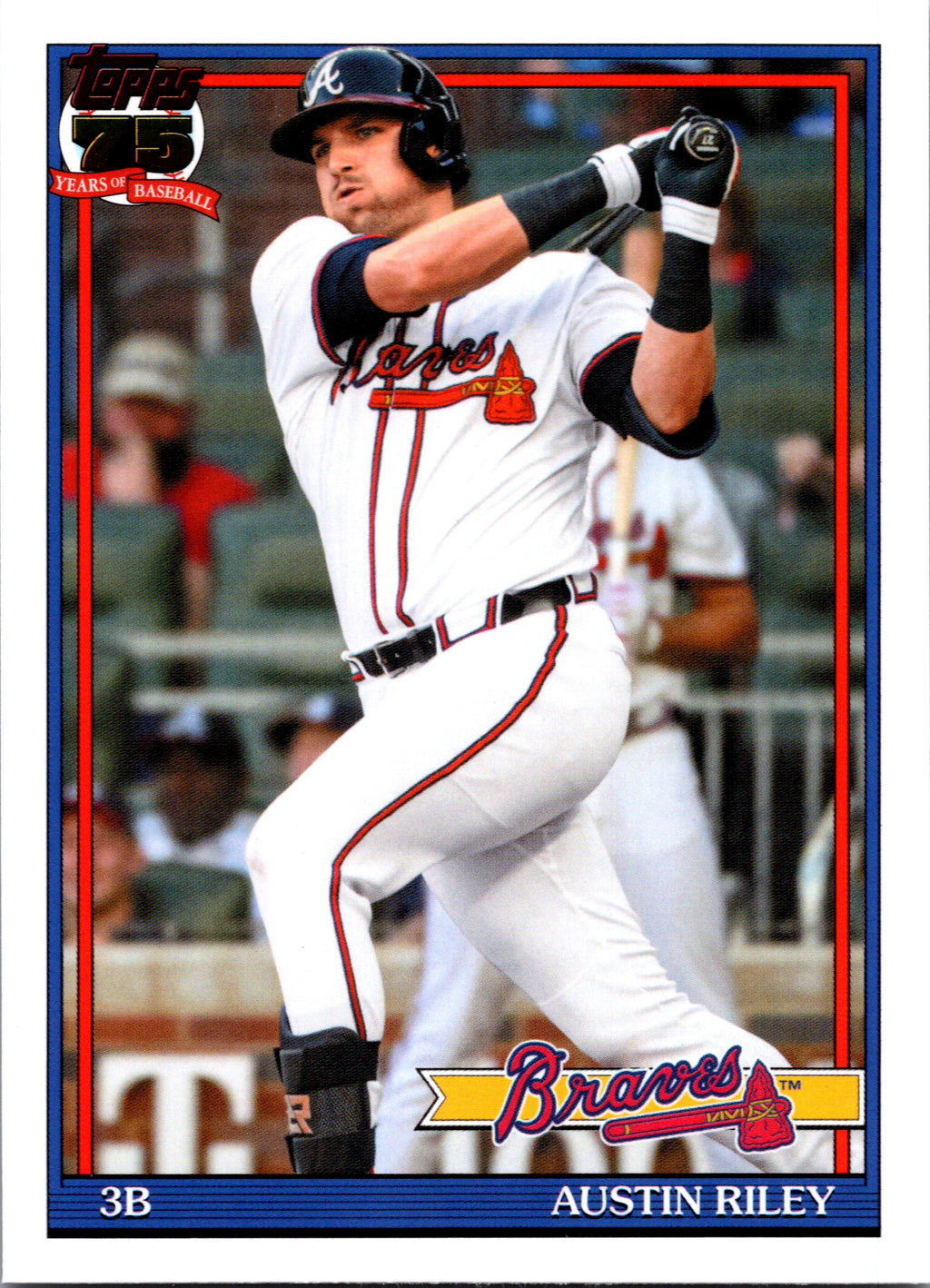 2026 Topps #91B2-44 Austin Riley 1991 Topps Baseball 35th Anniversary