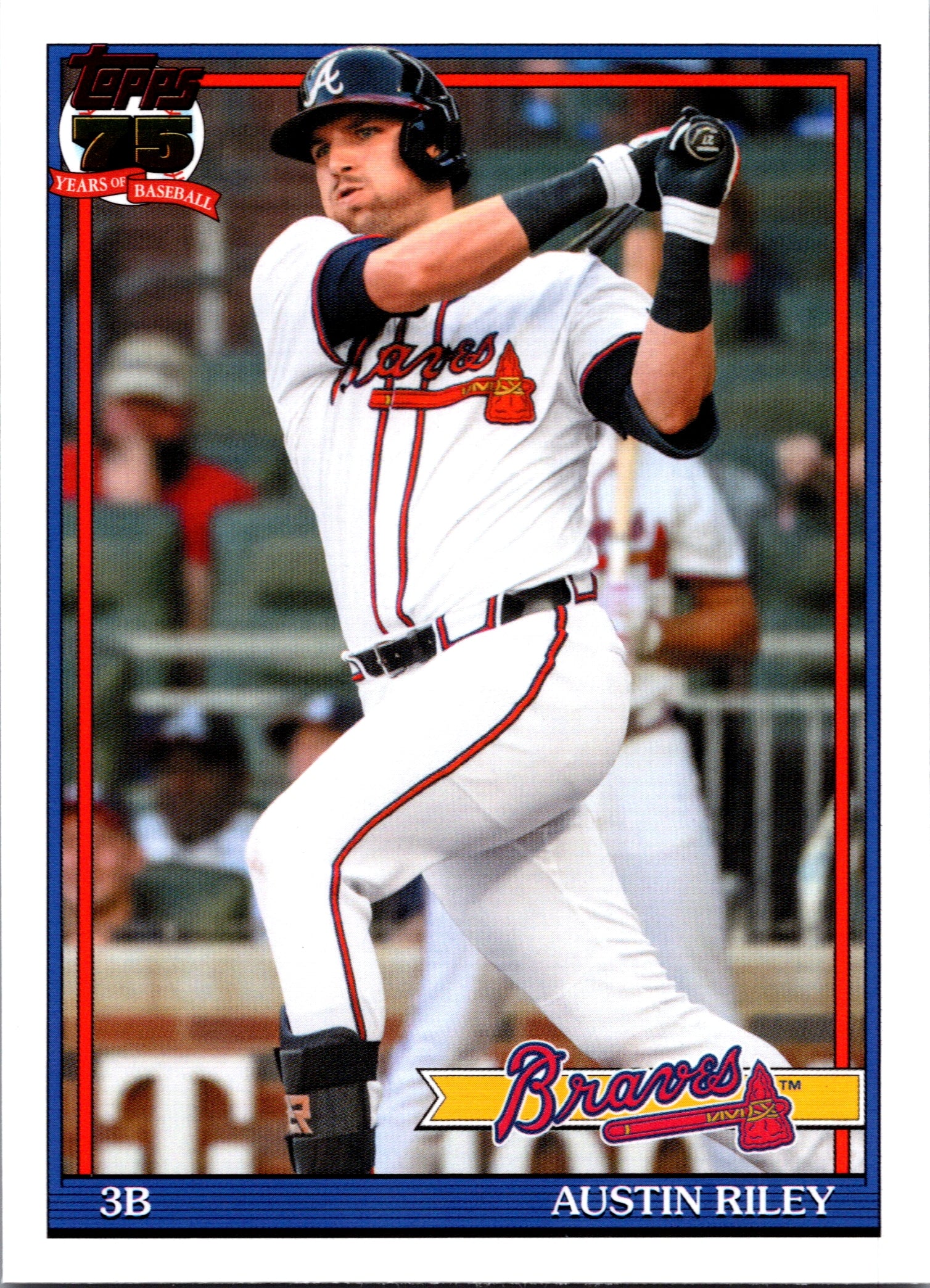 2026 Topps #91B2-44 Austin Riley 1991 Topps Baseball 35th Anniversary