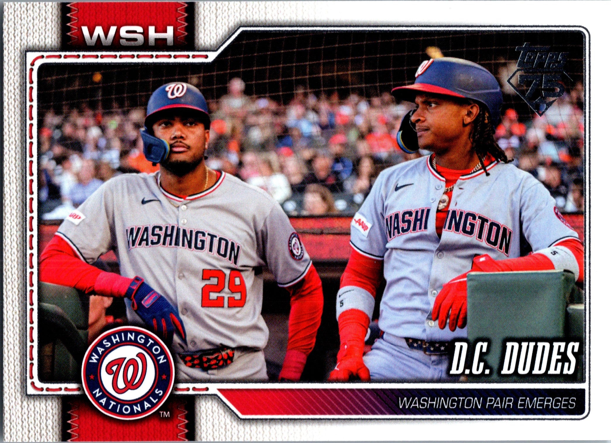 2026 Topps D.C. Dudes (CJ Abrams James Wood  #499 Washington Nationals Near Mint