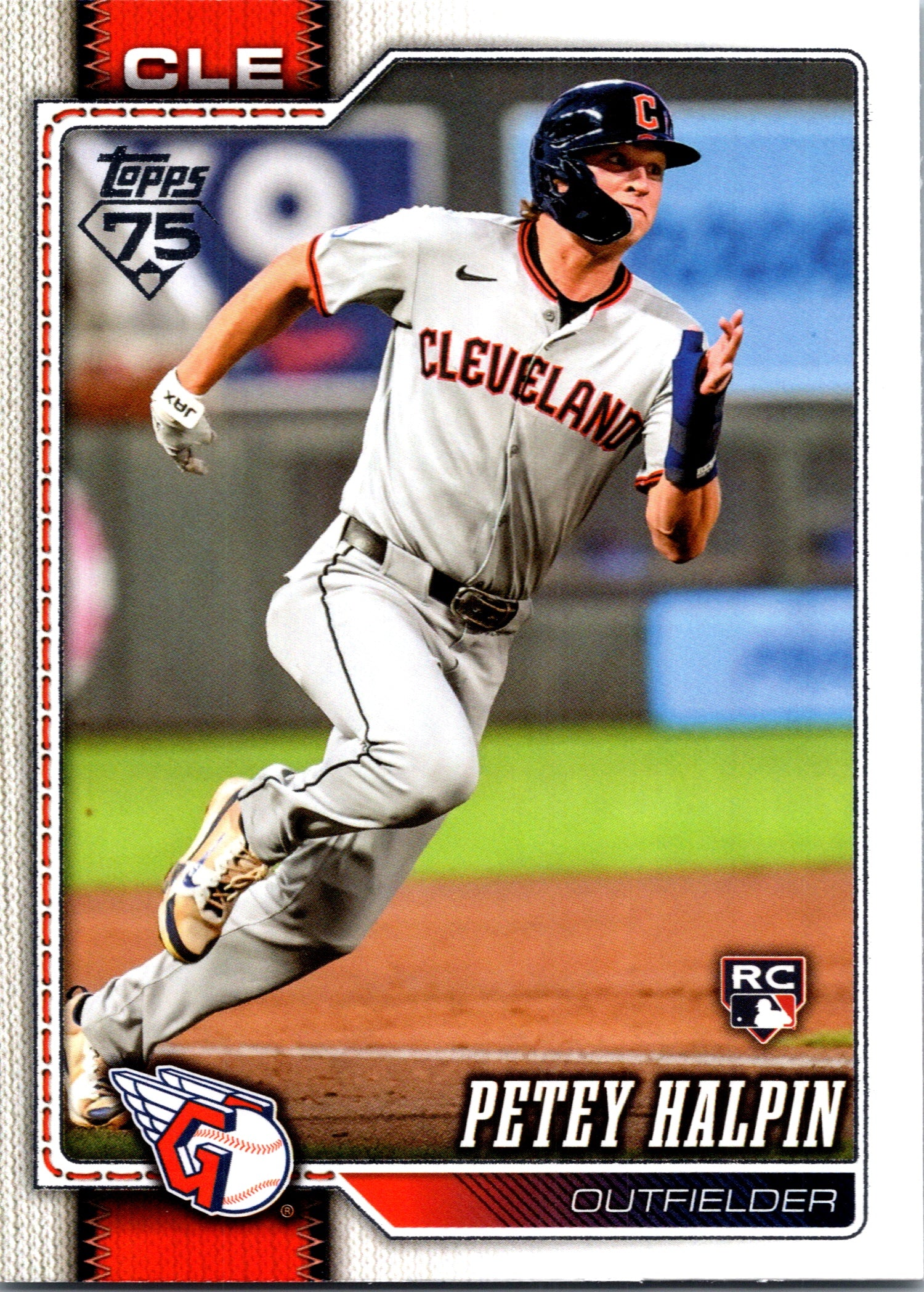 2026 Topps Petey Halpin #668 Base Card Cleveland Guardians Rookie Card NM