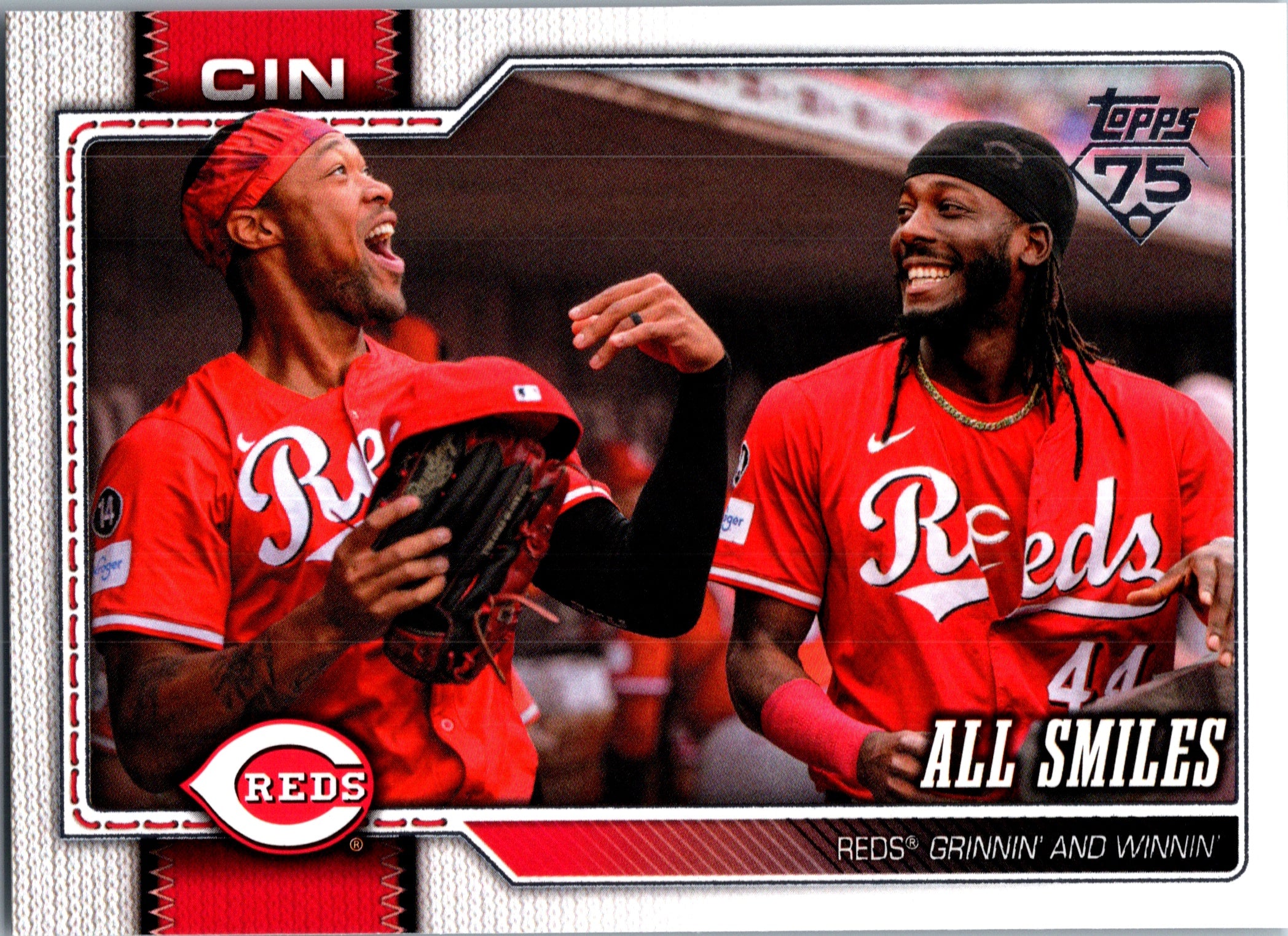 2026 Topps All Smiles Elly De La Cruz Will Benson #553 Cincinnati Reds Near Mint