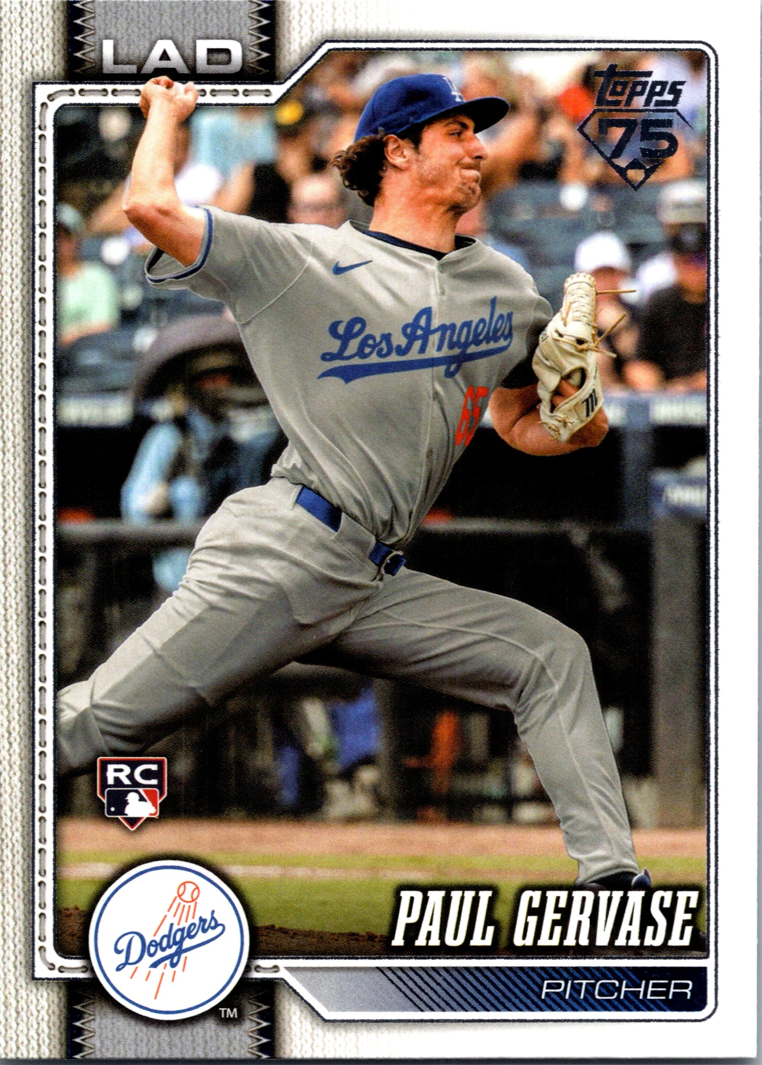 2026 Topps Paul Gervase #611 Los Angeles Dodgers Near Mint or Better