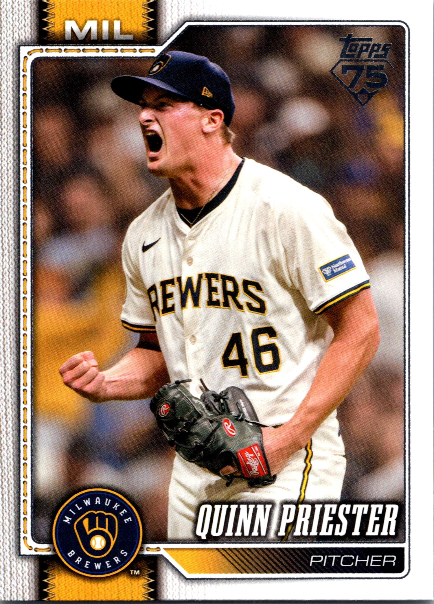 2026 Topps Quinn Priester #684 Milwaukee Brewers Near Mint or Better