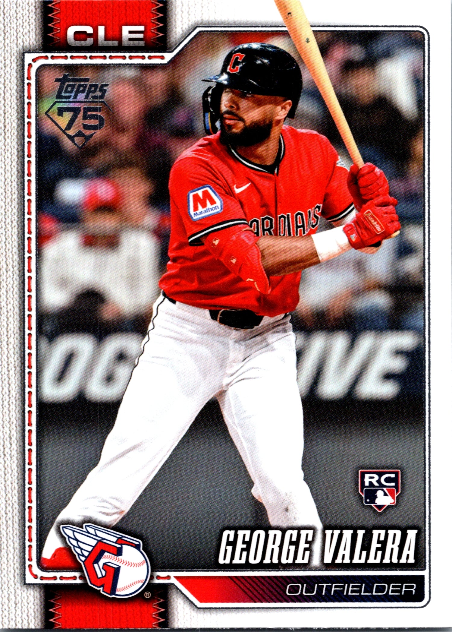2026 Topps George Valera #603 Cleveland Guardians Rookie Card Near Mint