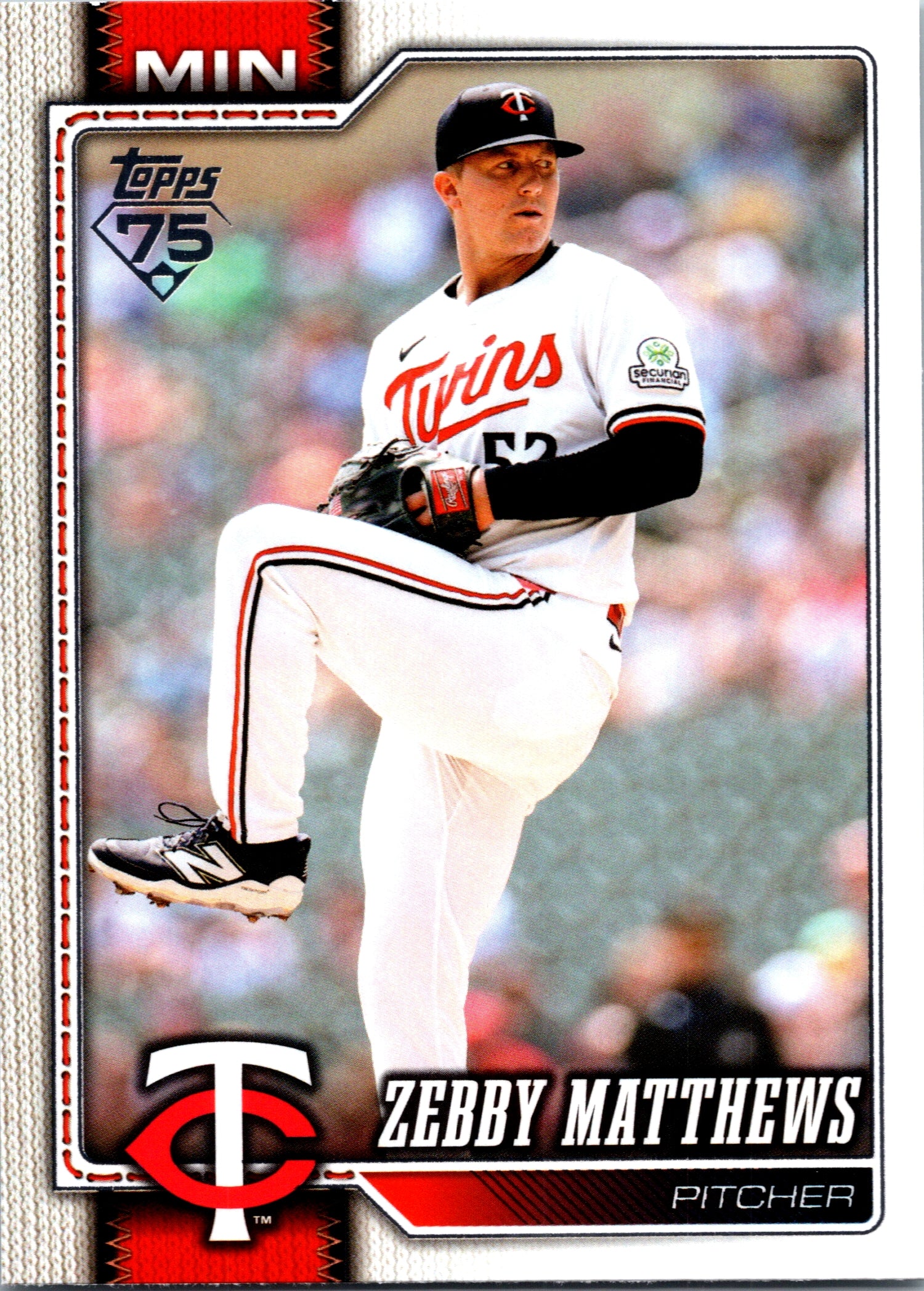 2026 Topps Zebby Matthews #606 Minnesota Twins Near Mint or Better