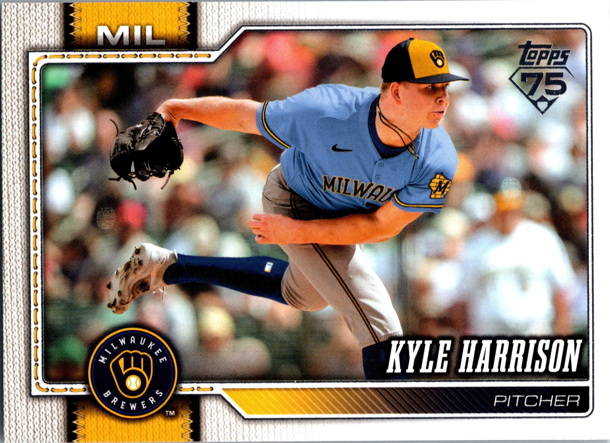 2026 Topps Kyle Harrison #670 Milwaukee Brewers Near Mint or Better