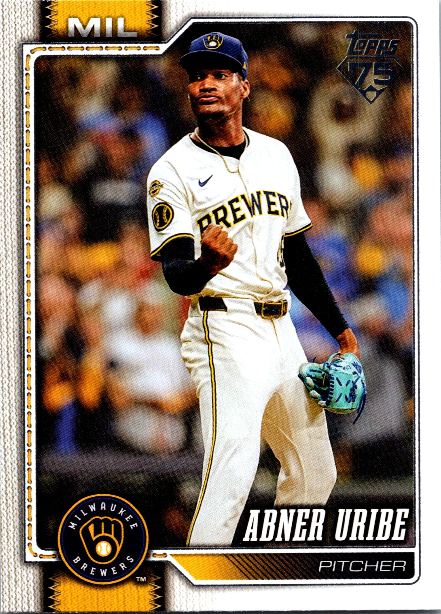2026 Topps Abner Uribe #651 Milwaukee Brewers Near Mint or Better