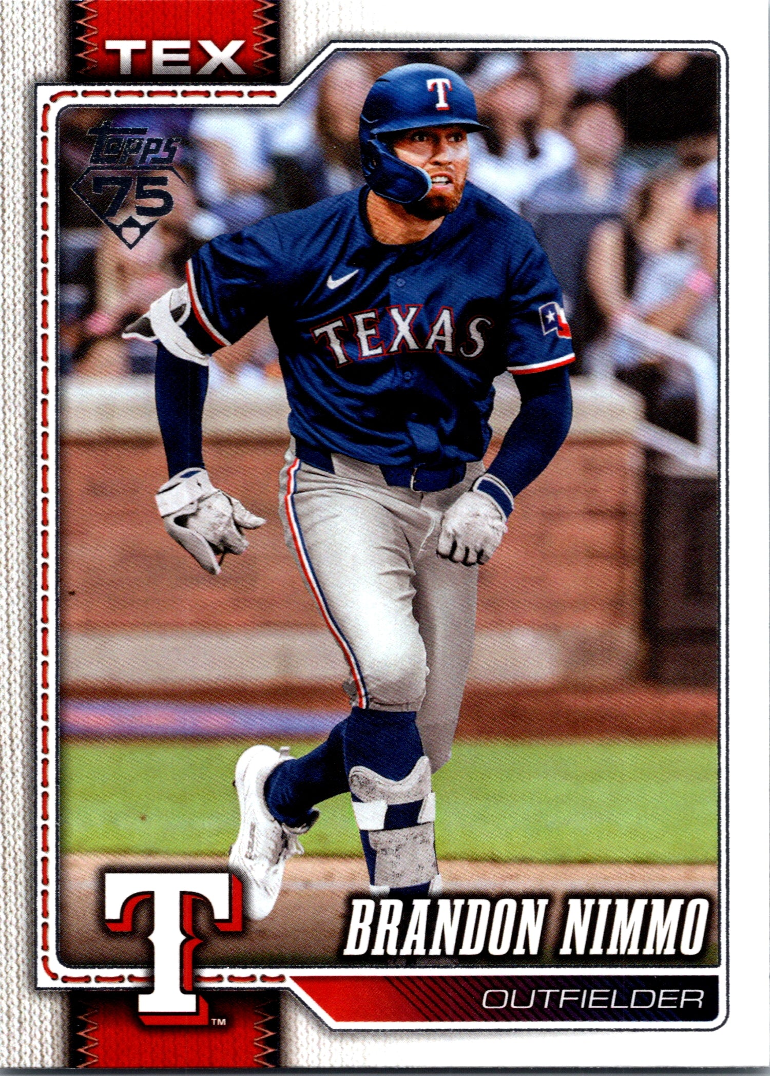 2026 Topps Brandon Nimmo #470 Texas Rangers Near Mint or Better
