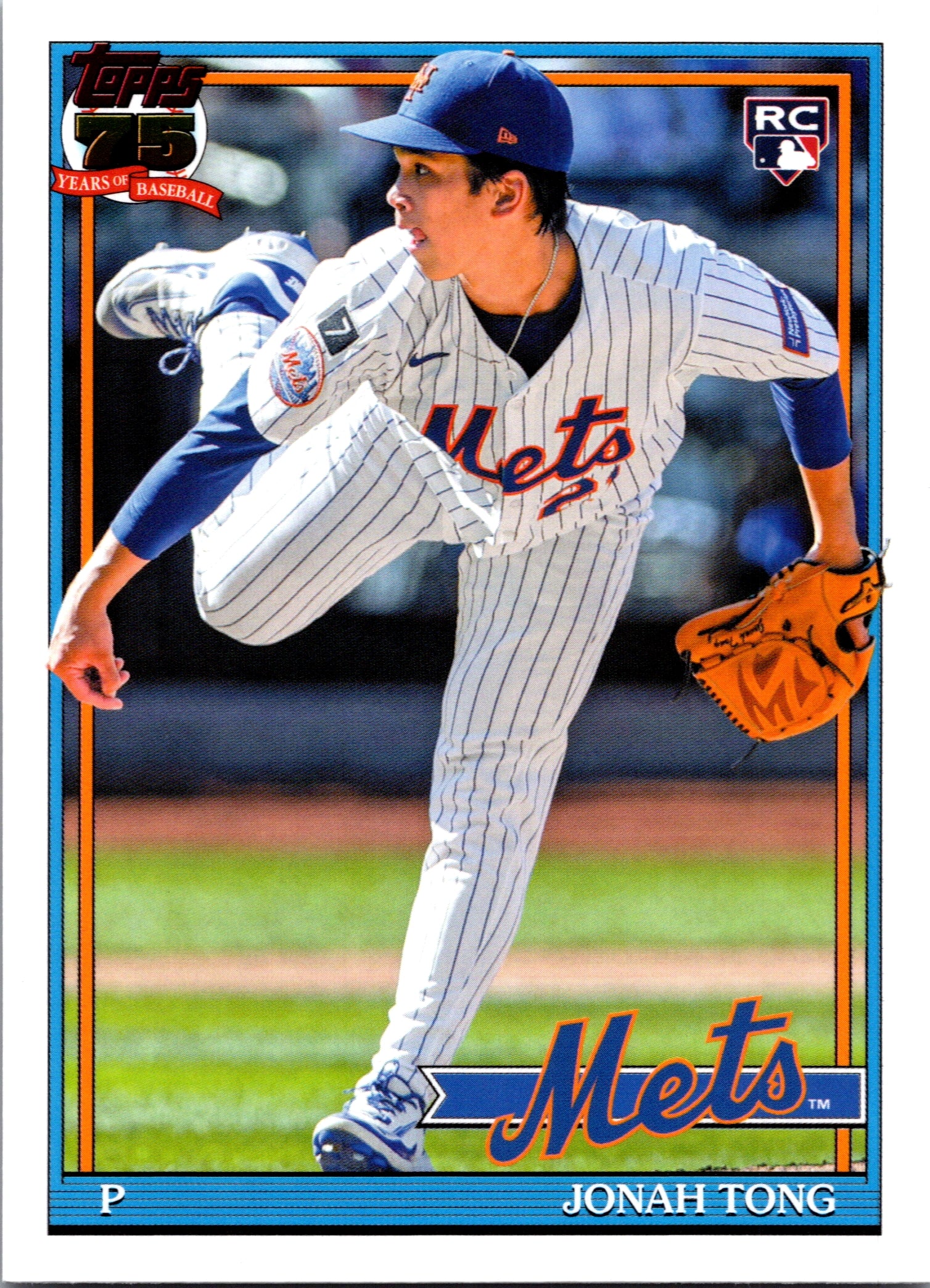 2026 Topps Jonah Tong #91B2-14 1991 Topps Baseball New York Mets Rookie NM