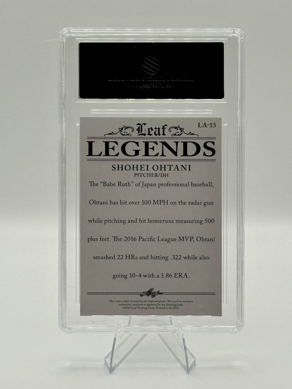2023 Leaf Special Release Legend Achievement Shohei Ohtani GEM MINT 10 #LA-13