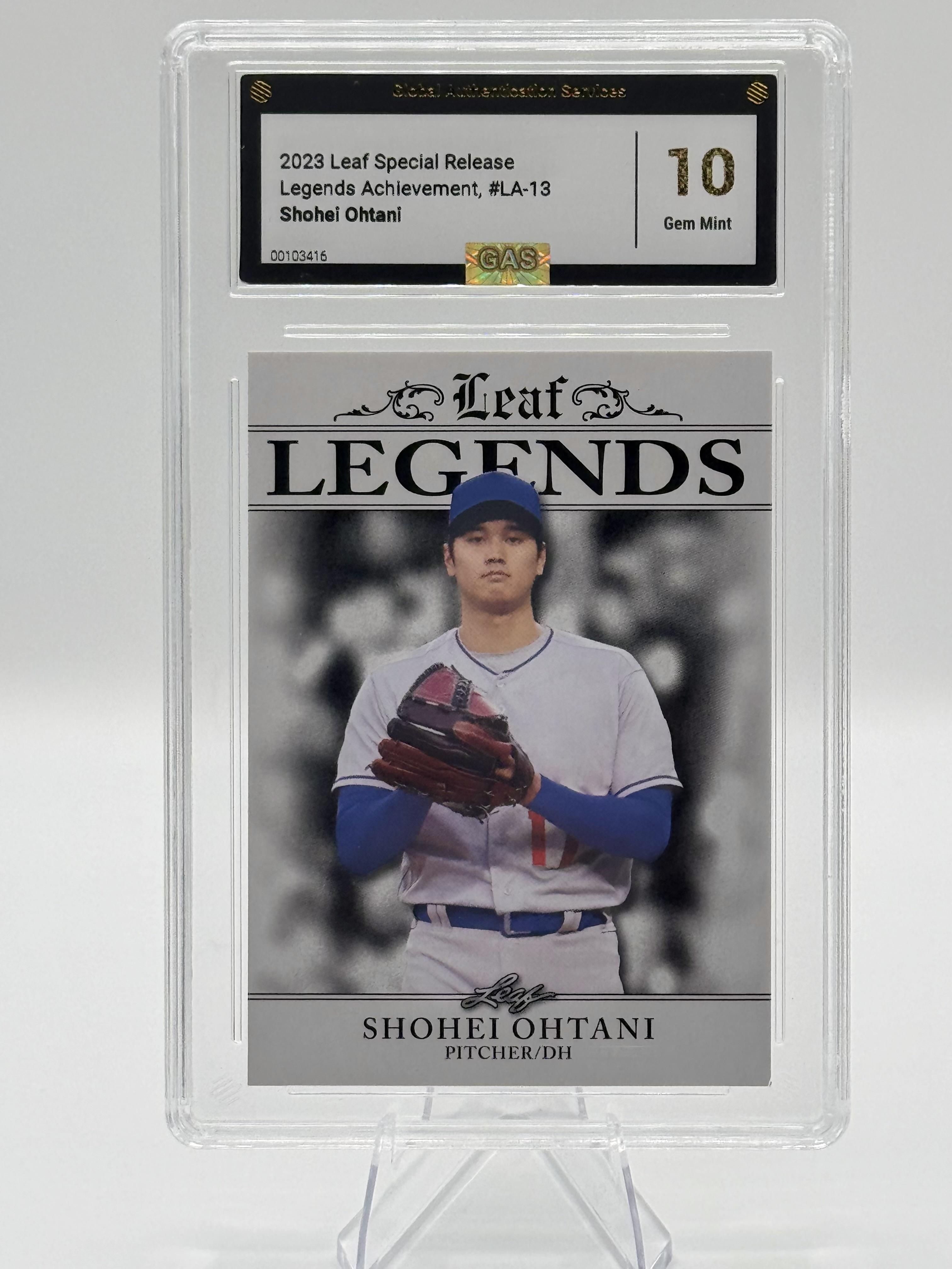 2023 Leaf Special Release Legend Achievement Shohei Ohtani GEM MINT 10 #LA-13