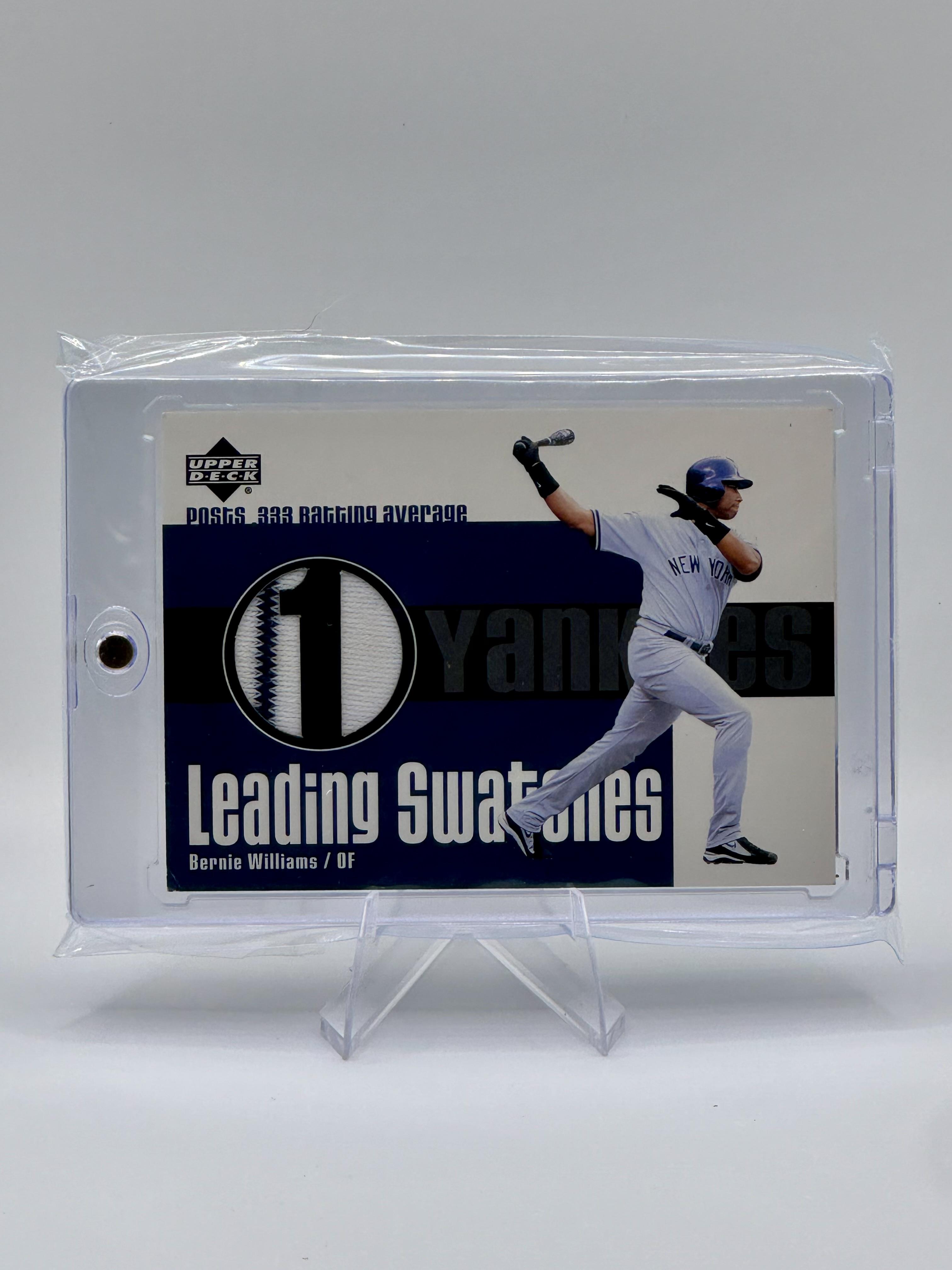 2003 Upper Deck Bernie Williams #LS-BW Memorabilia 333 AVG; Near Minter
