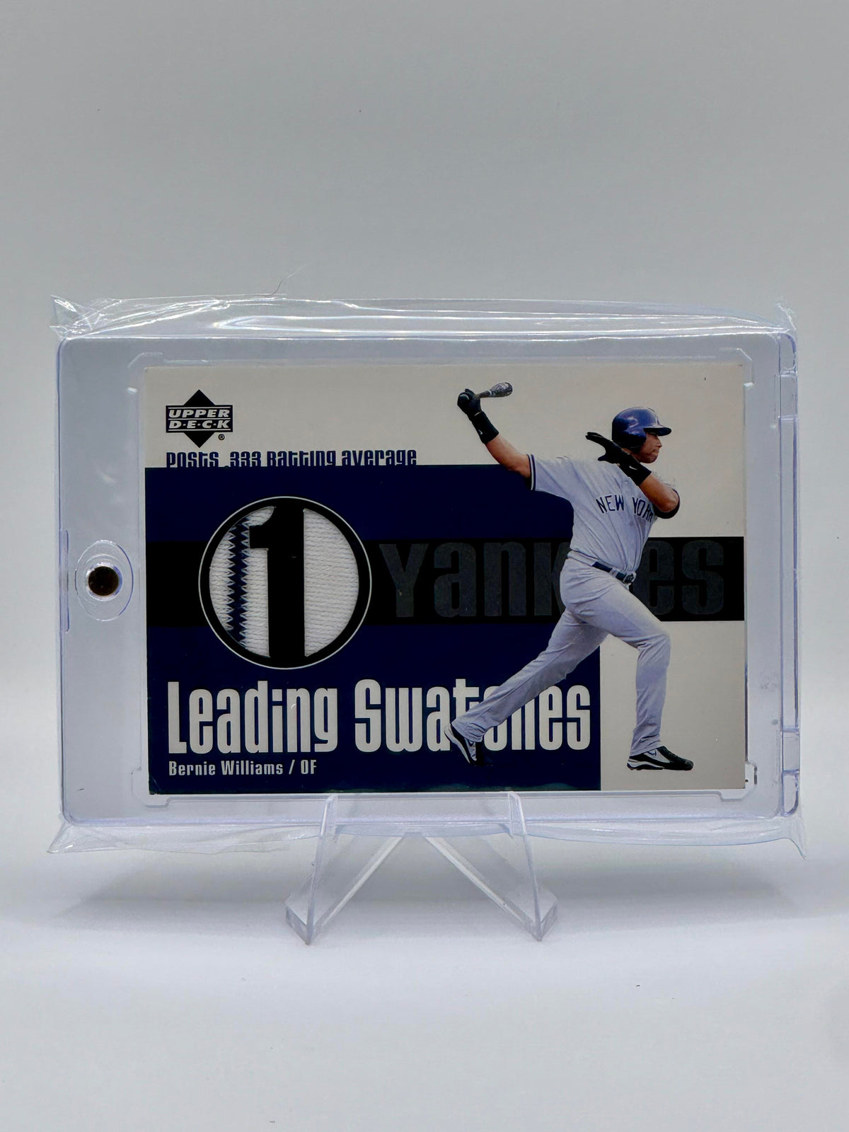2003 Upper Deck Bernie Williams #LS-BW Memorabilia 333 AVG; Near Minter