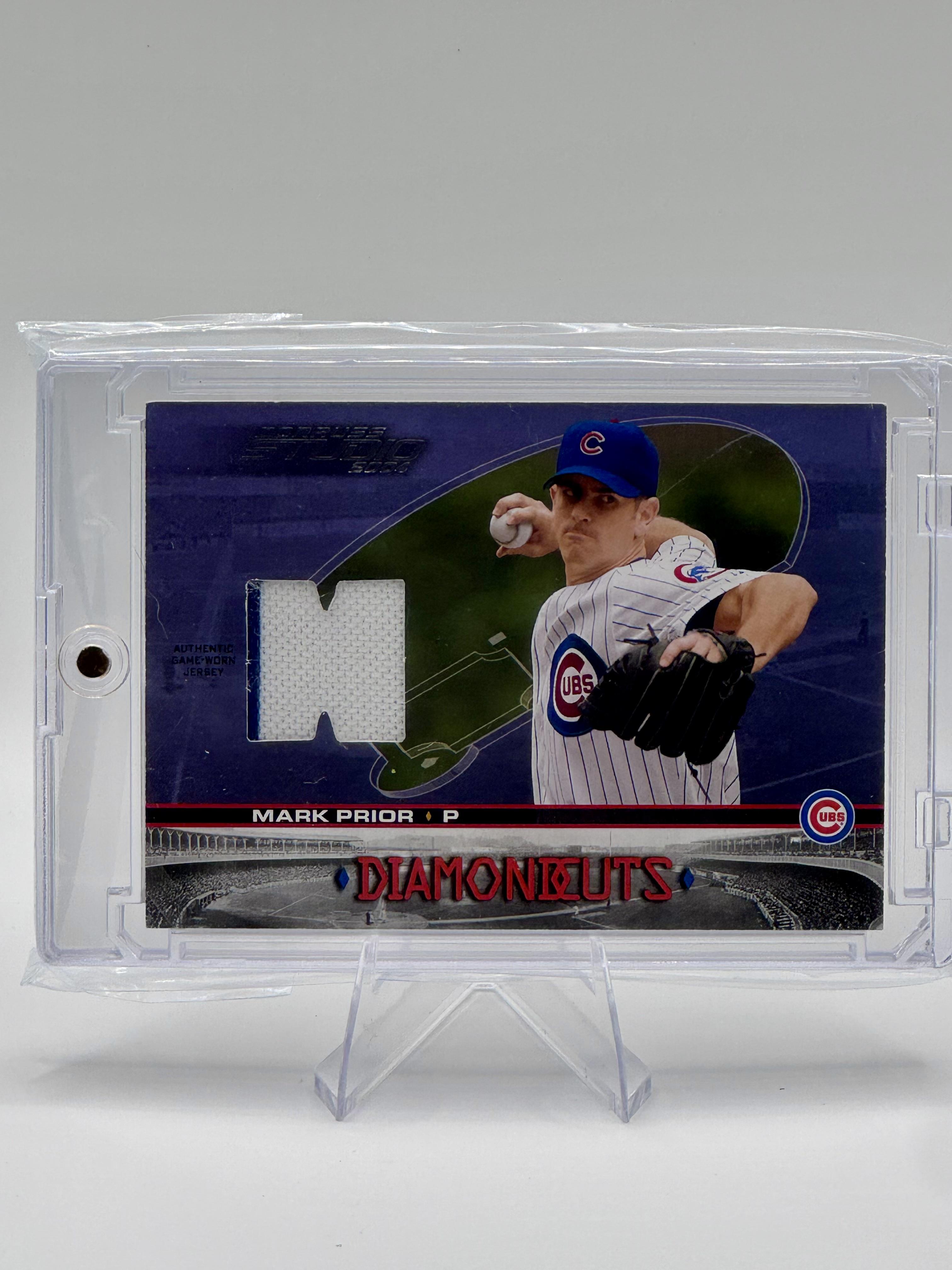 2004 Donruss Studio Mark Prior #DC-7 Diamond Cuts Jersey Chicago Cubs NM
