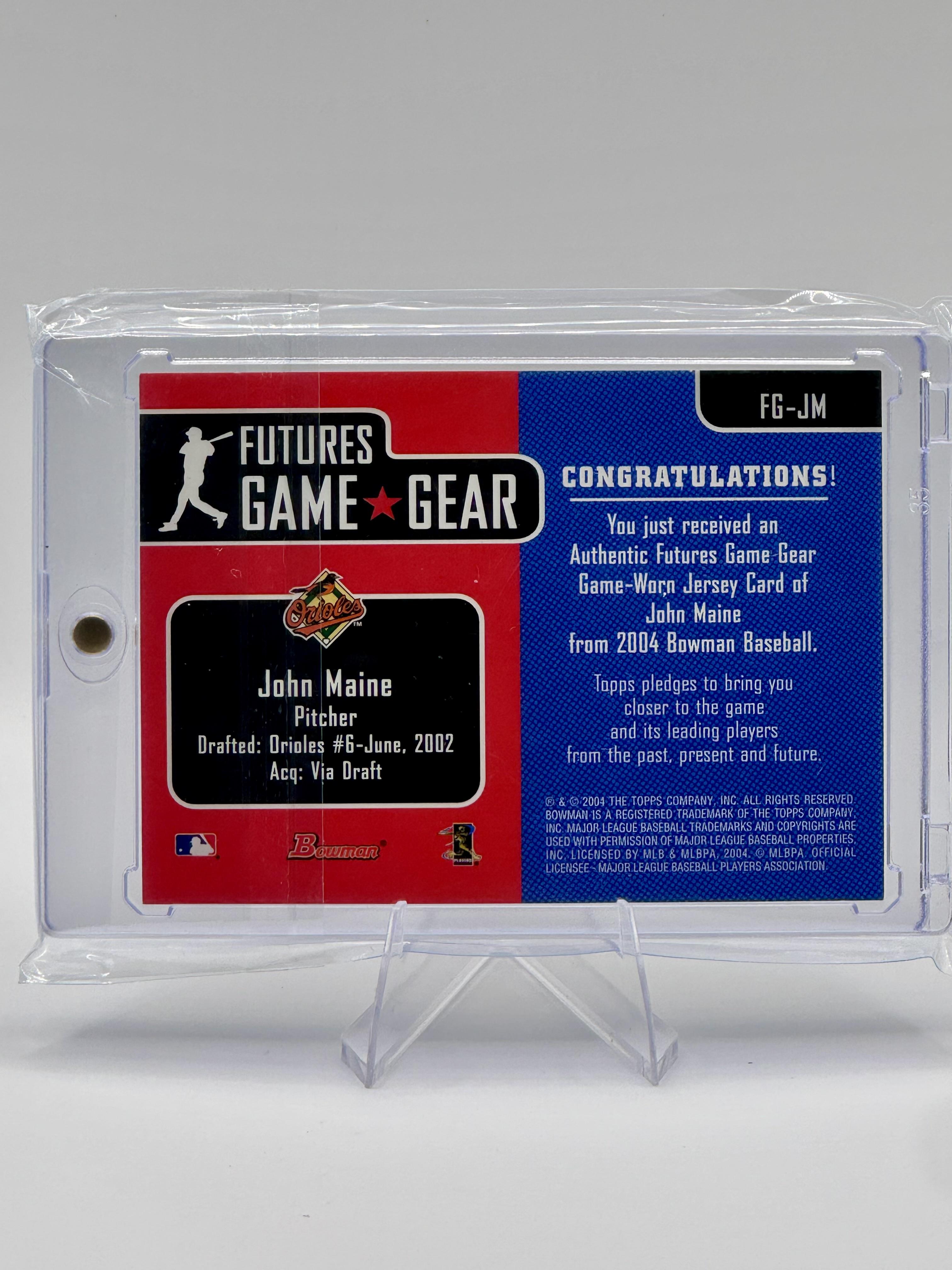 2004 Bowman #FG-JM John Maine Futures Game Gear Jersey Relics