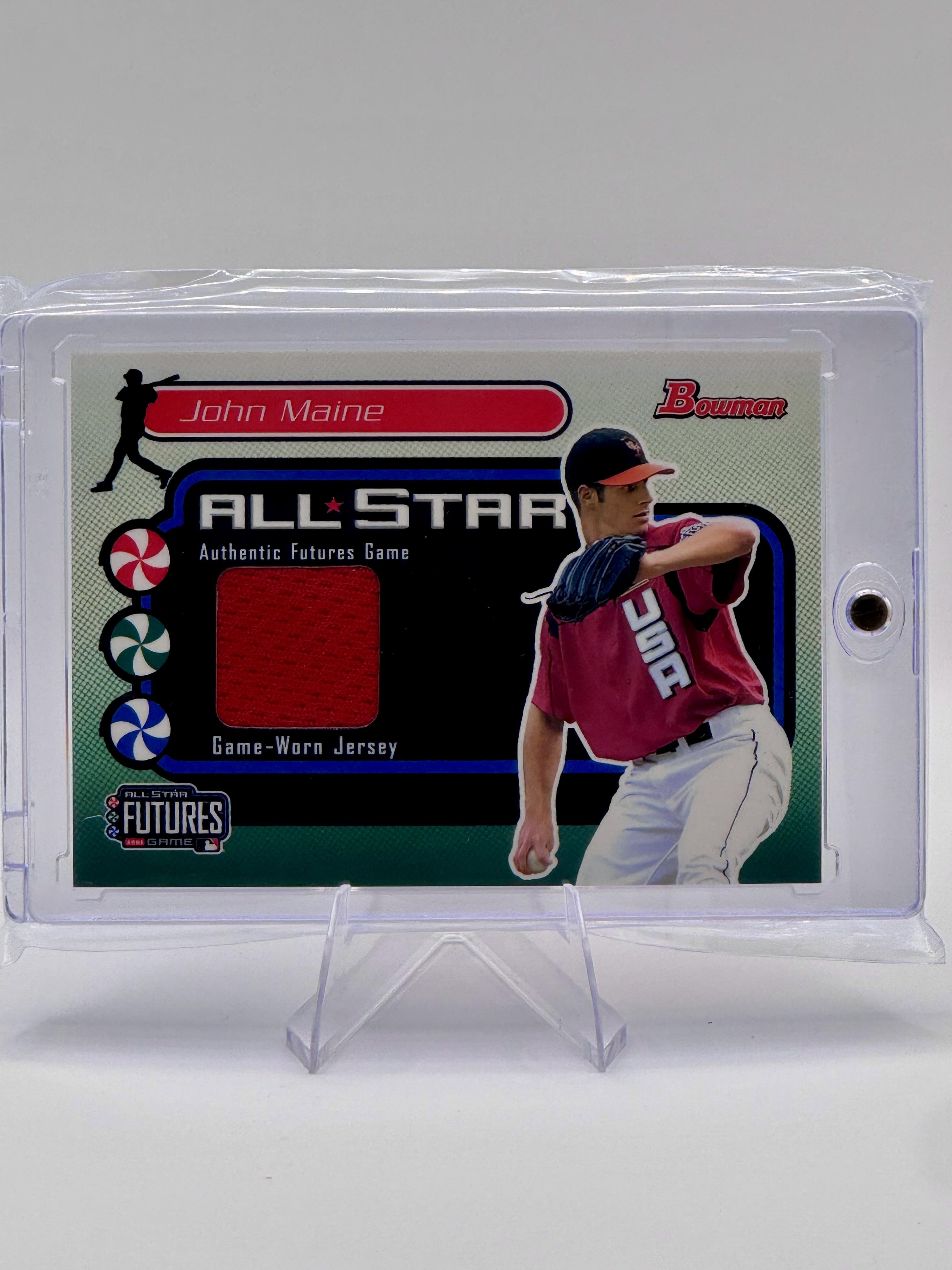 2004 Bowman #FG-JM John Maine Futures Game Gear Jersey Relics