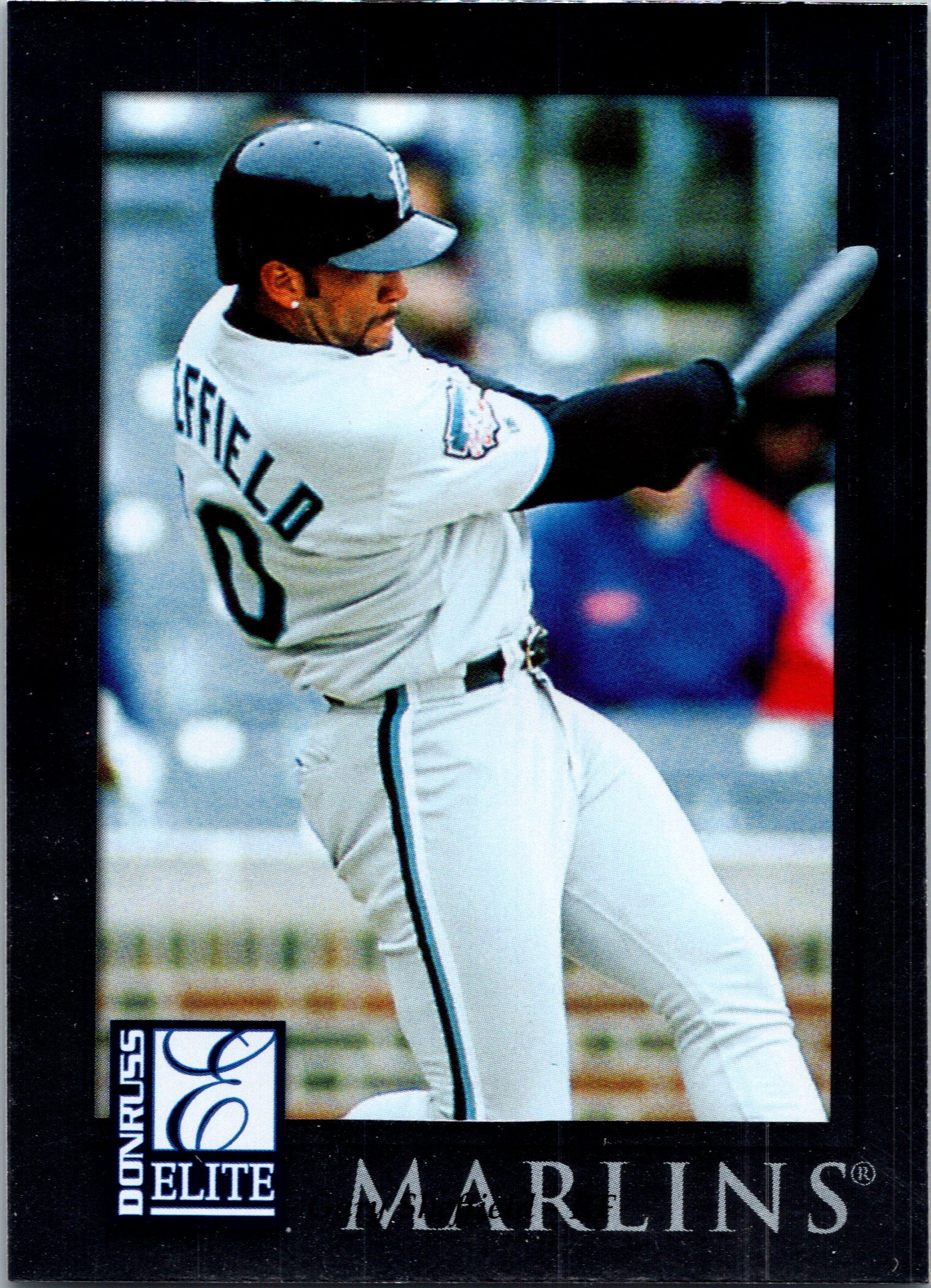 1998 Donruss Elite Gary Sheffield #39 Florida Marlins Excellent