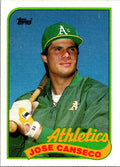 1989 Topps Jose Canseco #500 Oakland Athletics Excellent