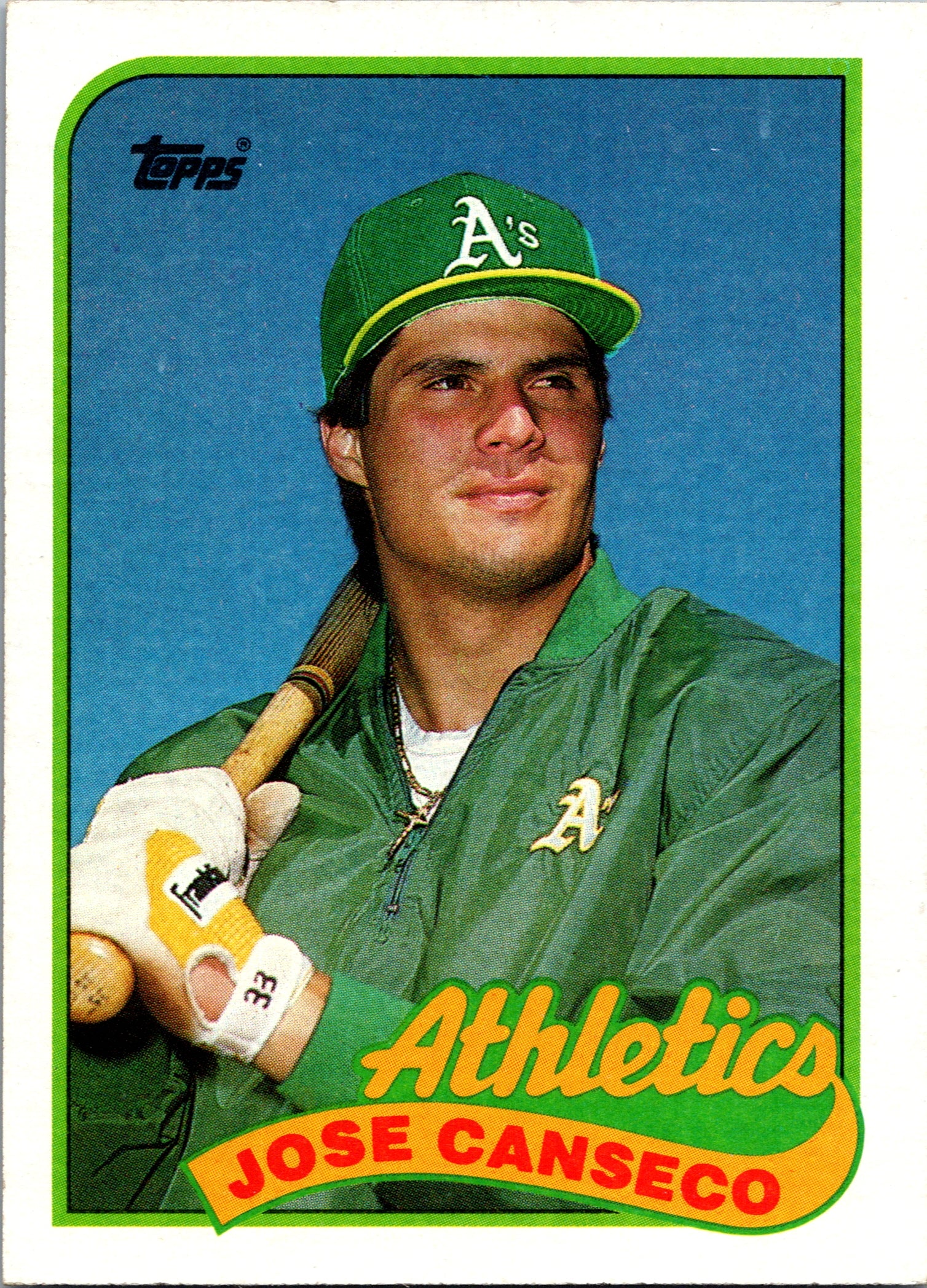 1989 Topps Jose Canseco #500 Oakland Athletics Excellent