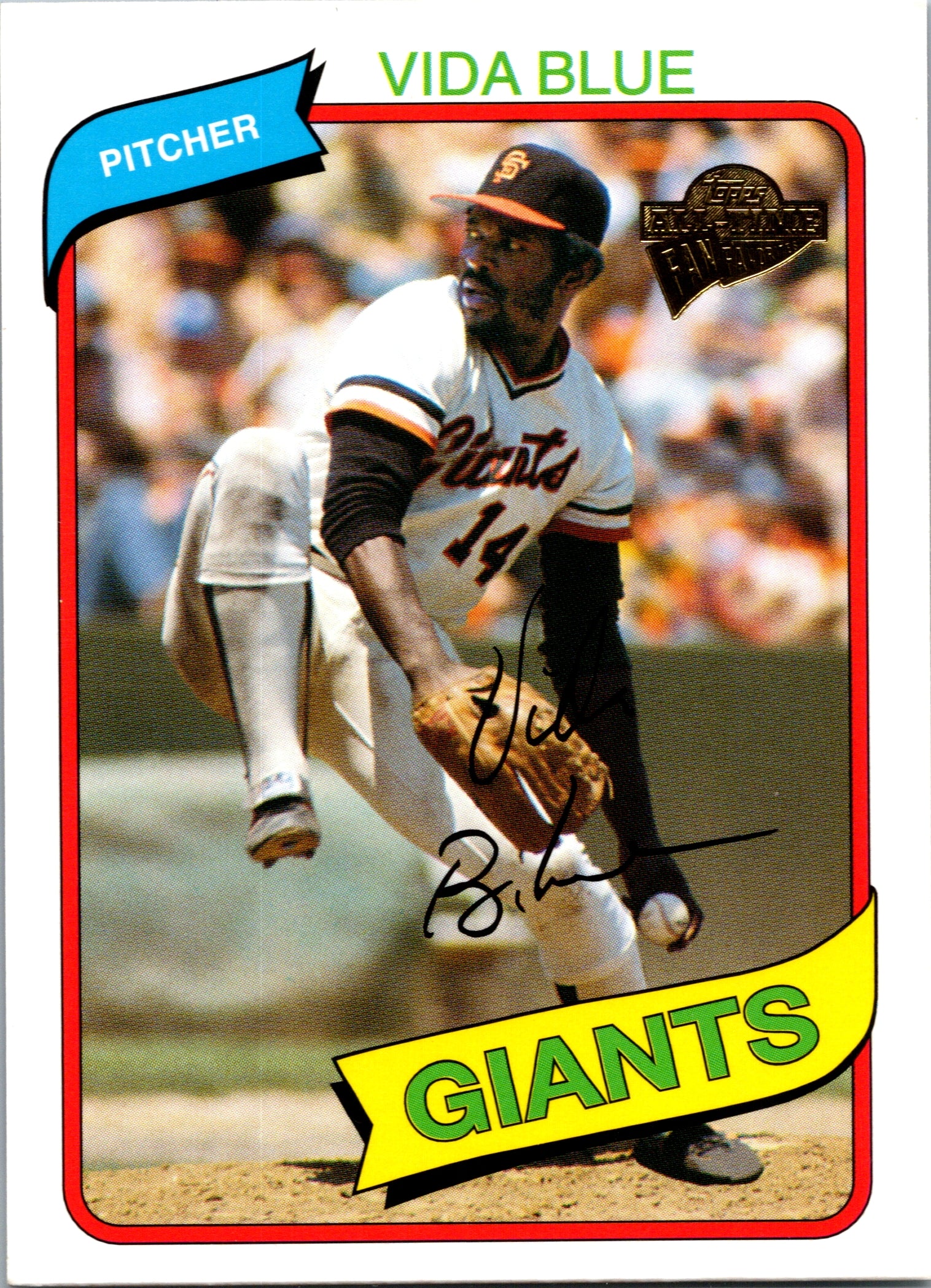 2004 Topps All-Time Fan Favorites Vida Blue #57 San Francisco Giants Vintage EX