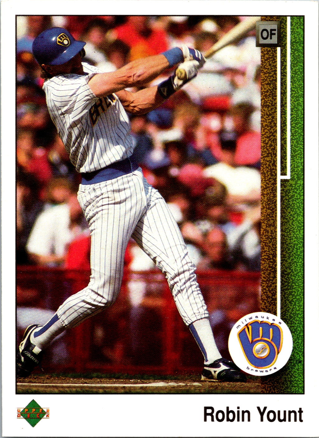 1989 Upper Deck Robin Yount #285 Milwaukee Brewers Excellent