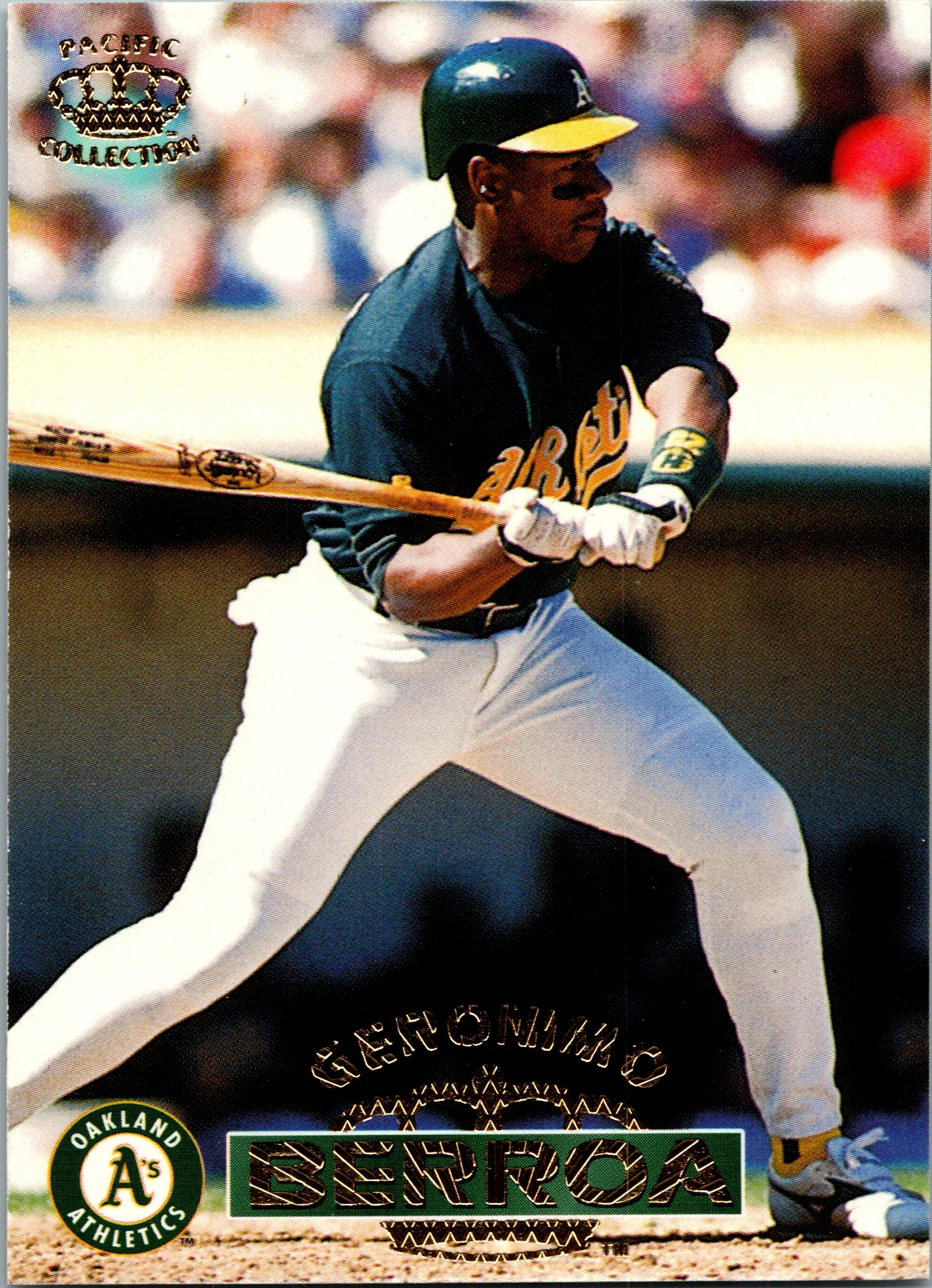 1996 Pacific Crown Collection Geronimo Berroa #397 Oakland Athletics Vintage EX