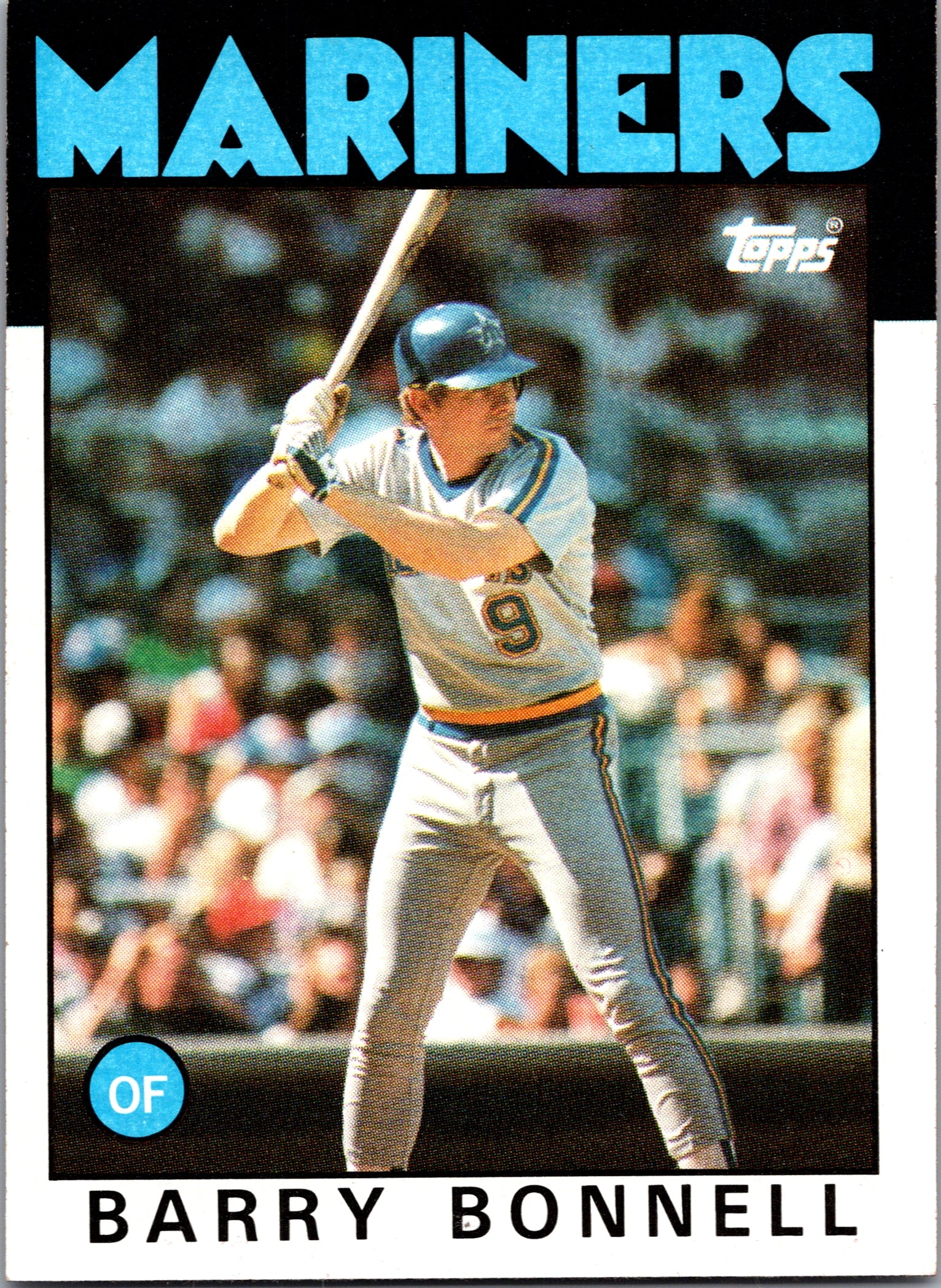 1986 Topps Barry Bonnell #119 Seattle Mariners Excellent