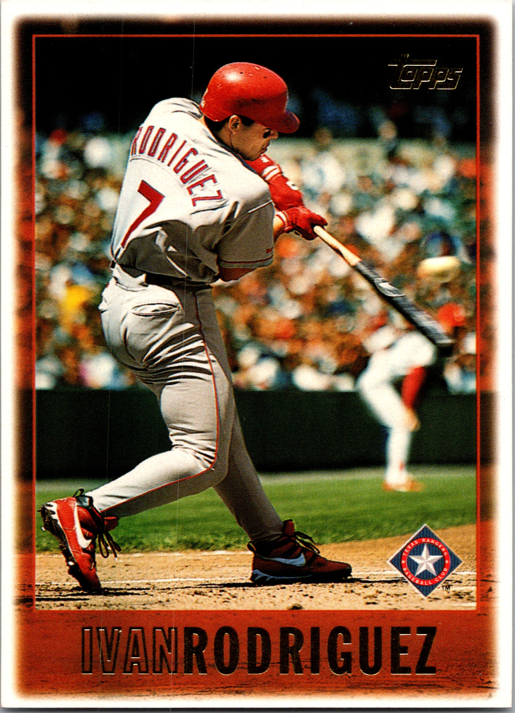 1997 Topps Ivan Rodriguez #340 Texas Rangers Excellent