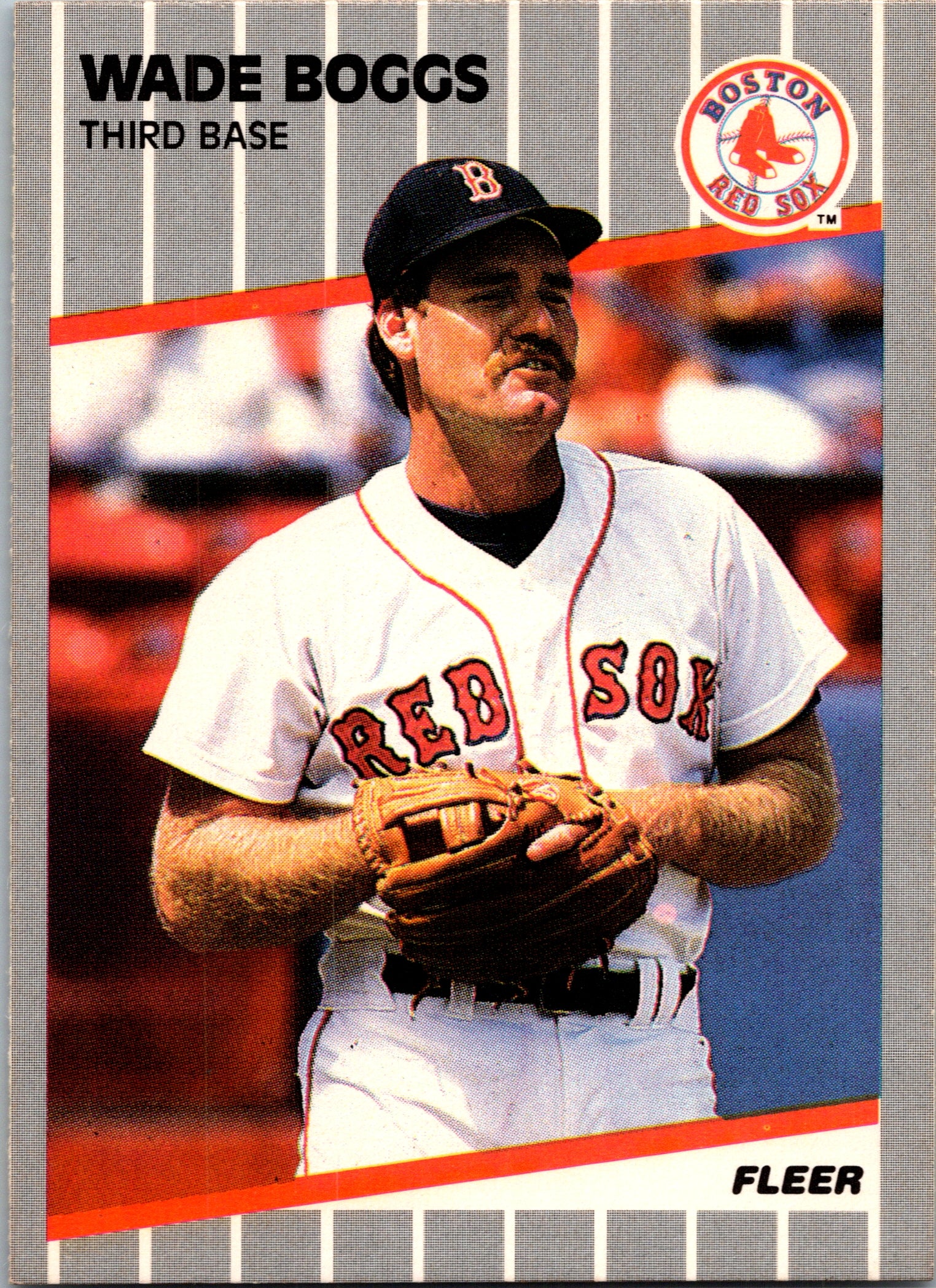 1989 Fleer Wade Boggs #81 Boston Red Sox Excellent