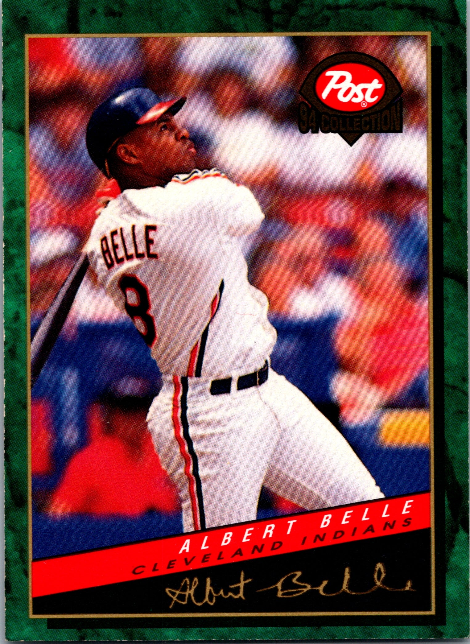 1994 Post Cereal Albert Belle #27 Cleveland Indians Excellent