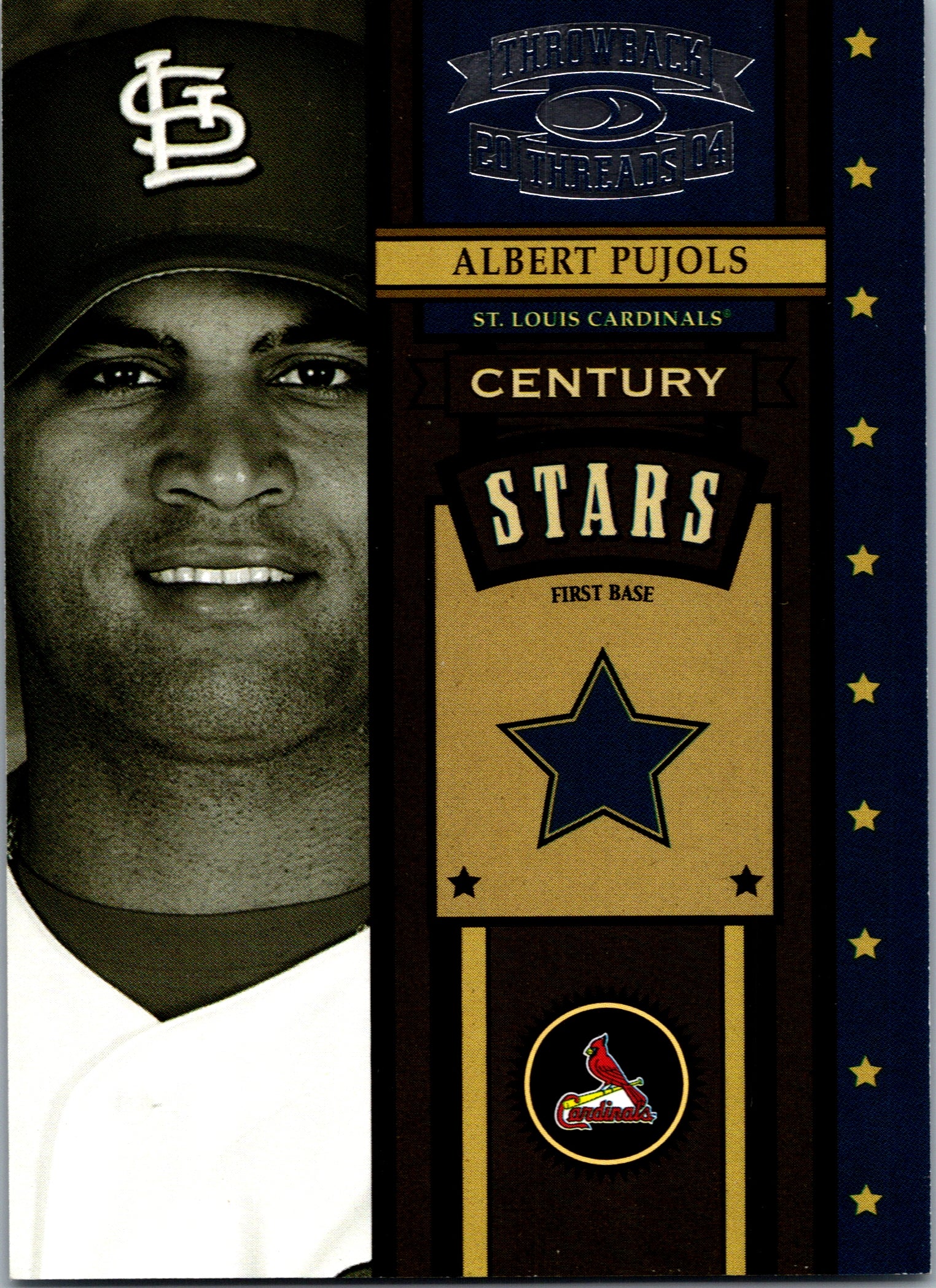 2004 Donruss Albert Pujols #CS-2 Century Stars Cardinals /1500 Vintage EX