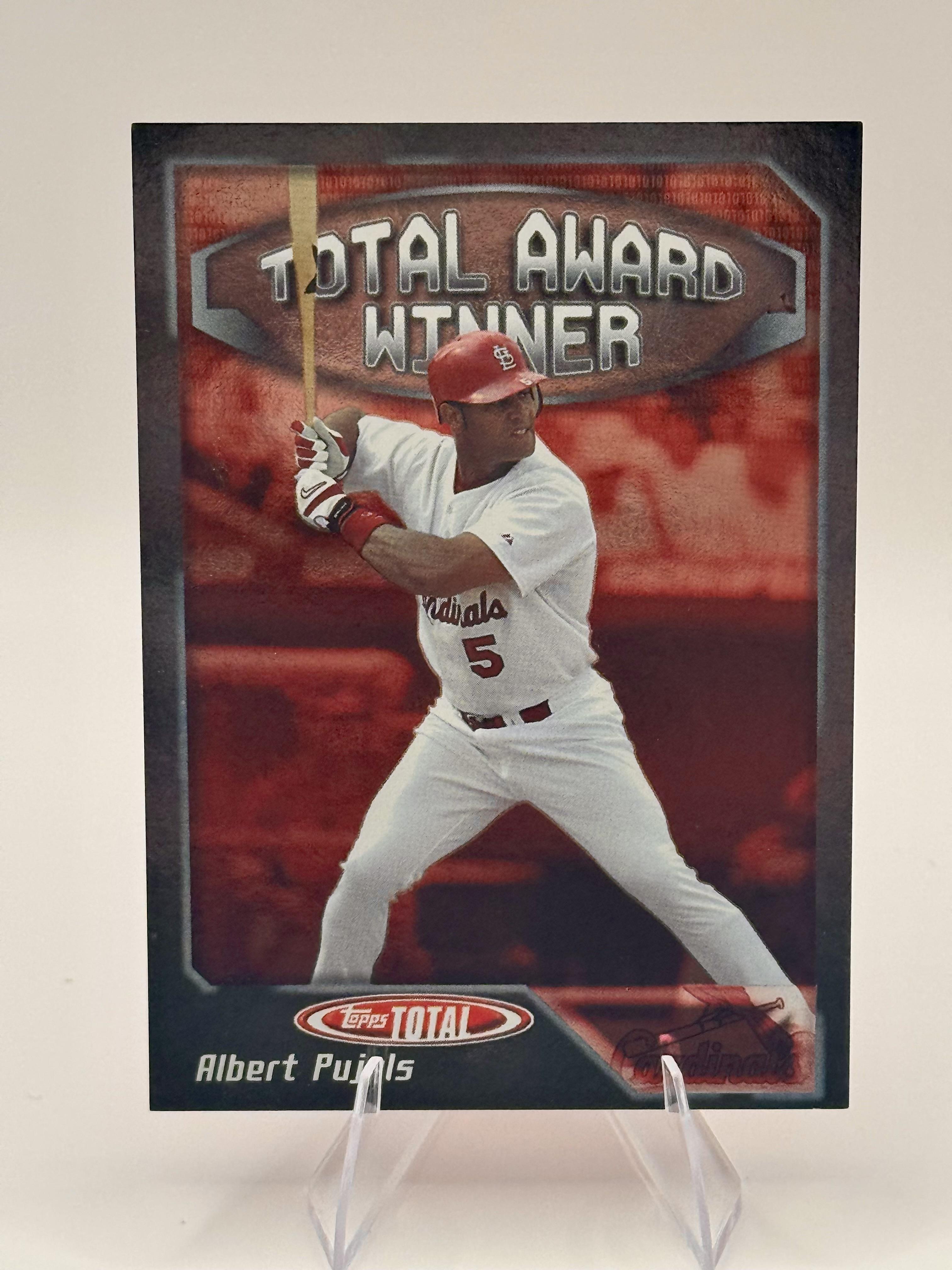 2004 Topps Total Albert Pujols #AW17 Total Award Winners Cardinals Vintage EX