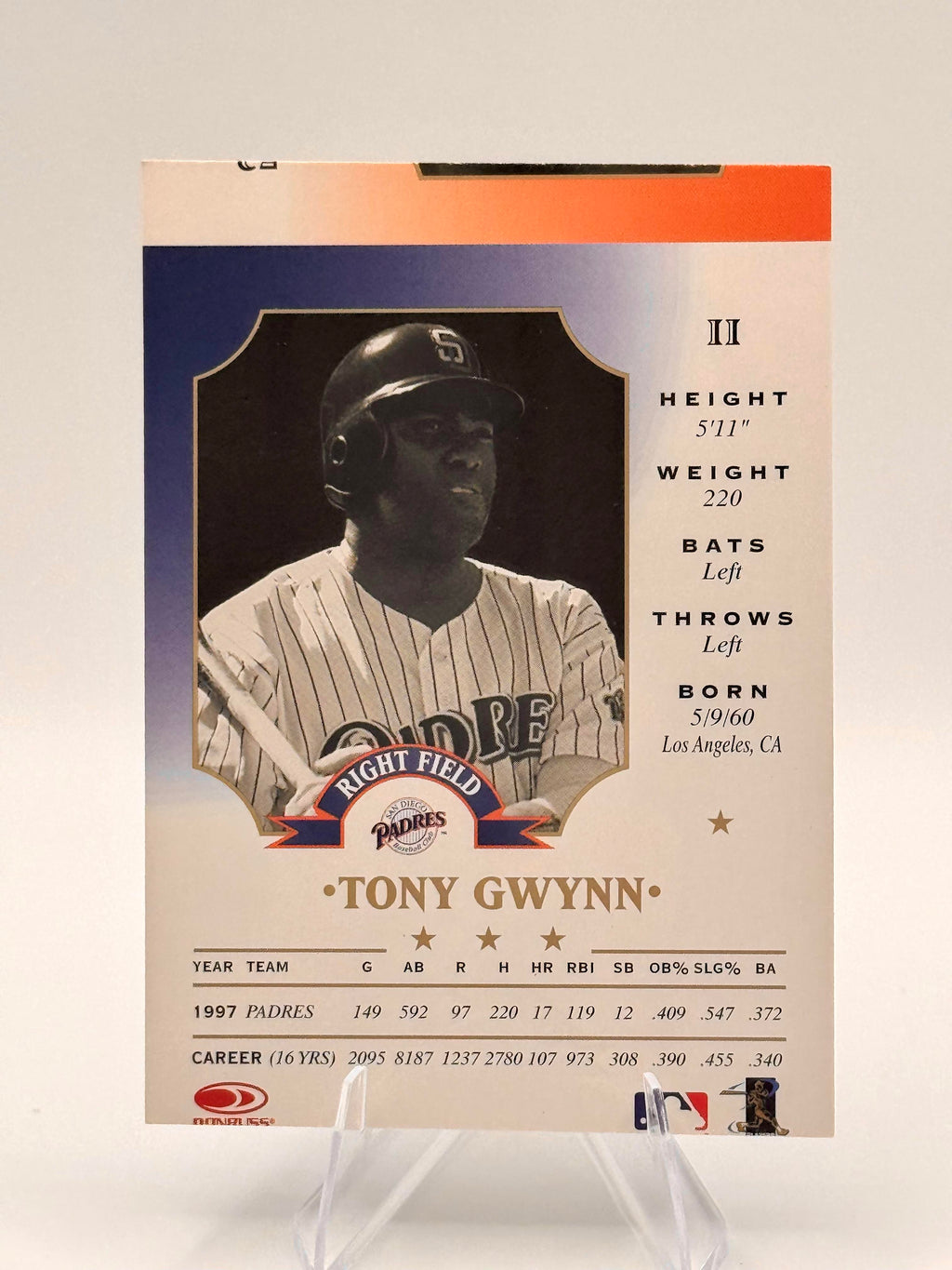 1998 Leaf Tony Gwynn #11 San Diego Padres Excellent
